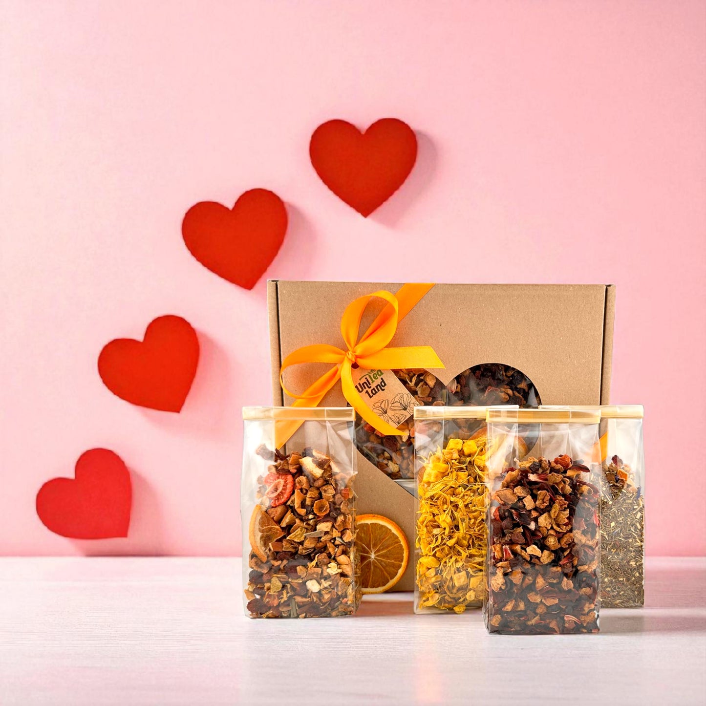 Geschenkset Früchtetee „Mit Liebe“ UniTea Land