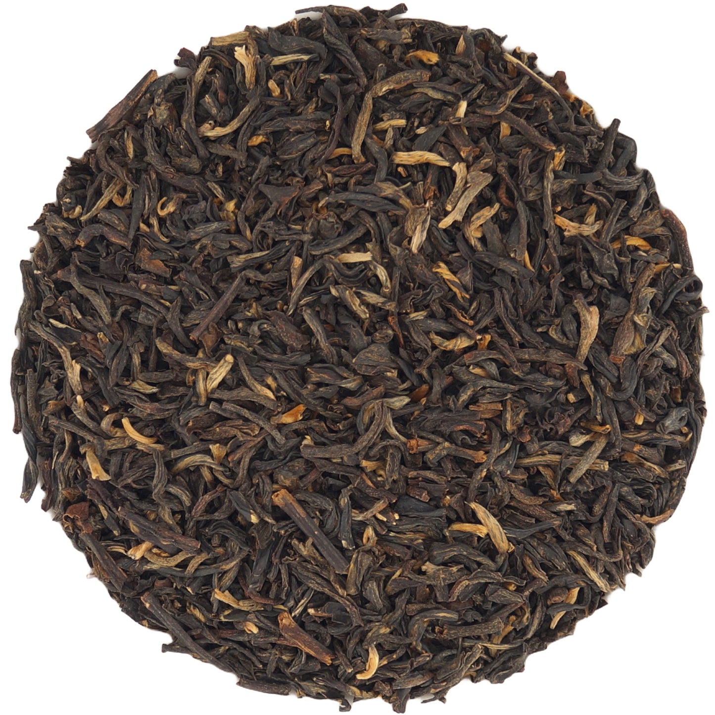 Close-up of loose leaf Asian black tea