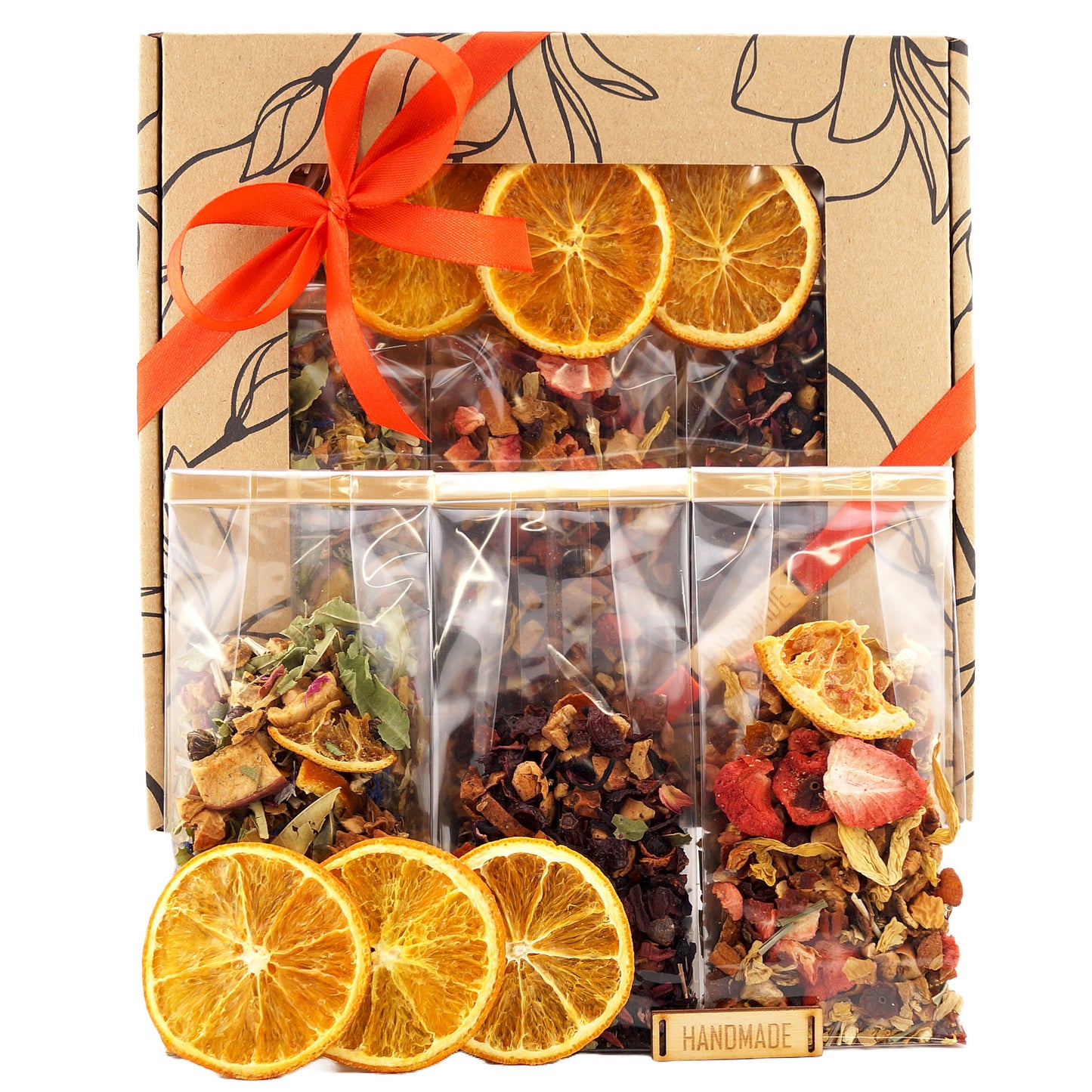 Birthday gift basket for grandma – premium tea set and treats in elegant packaging