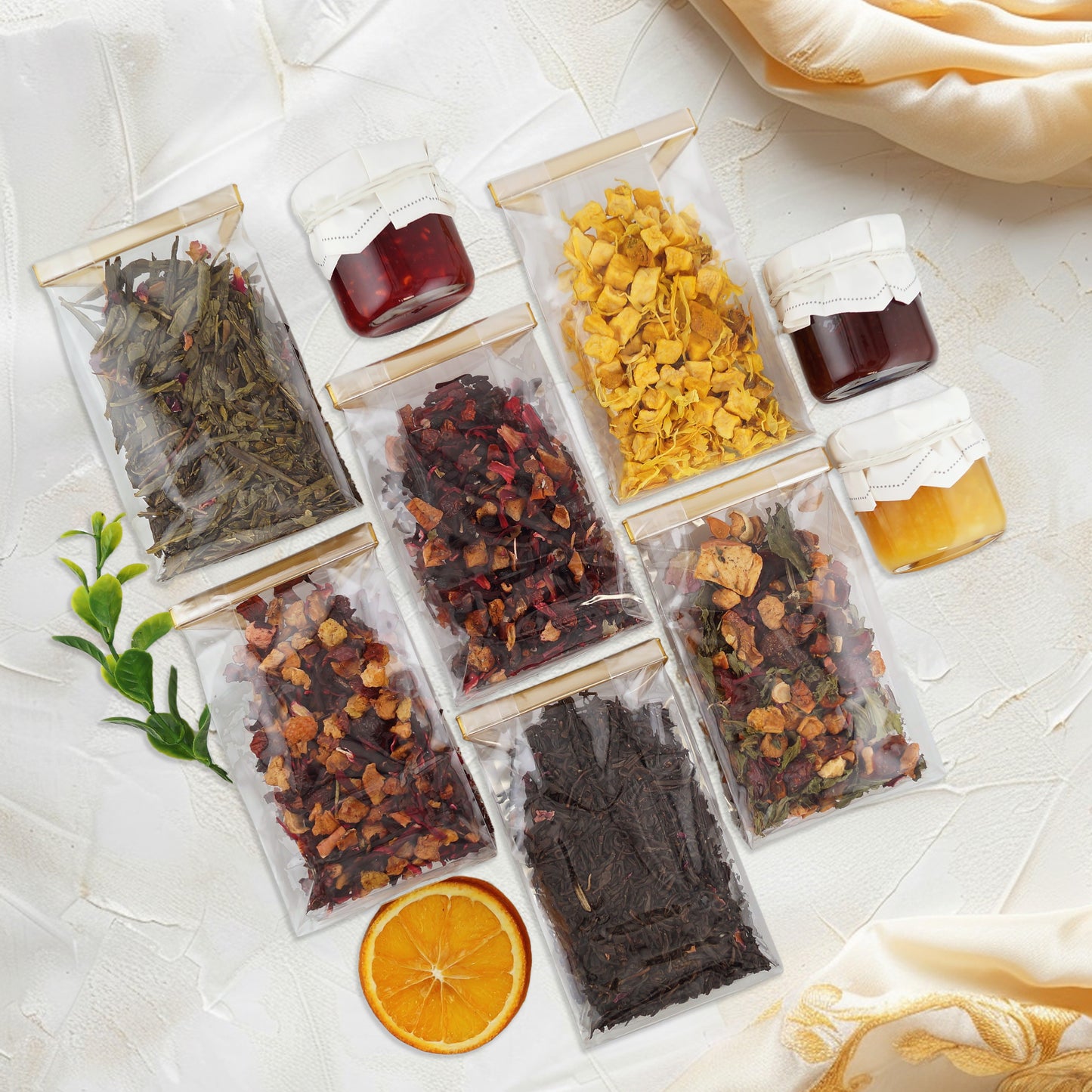Birthday tea basket for mom with premium tea and gourmet treats