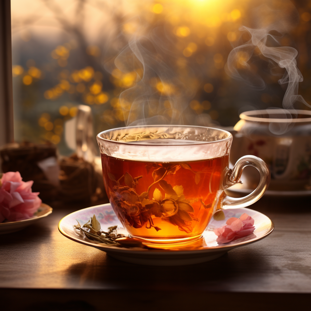 Brewed premium black tea from birthday gift set