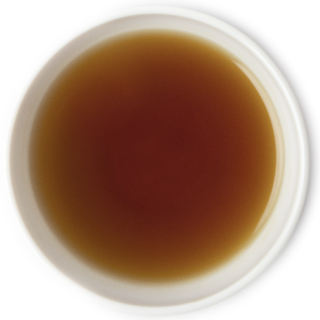 Brewed black tea with Irish cream and chocolate aroma