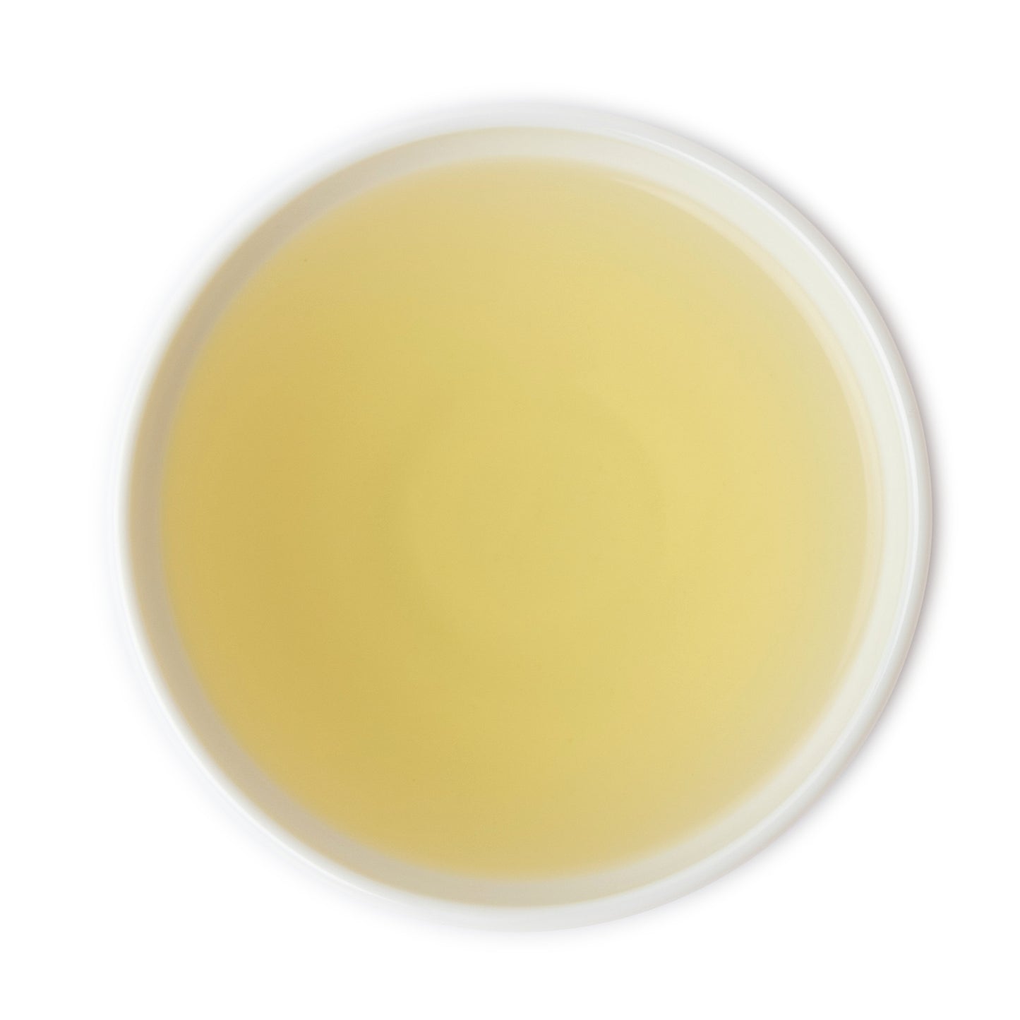 Brewed Chinese Bancha green tea with light golden color