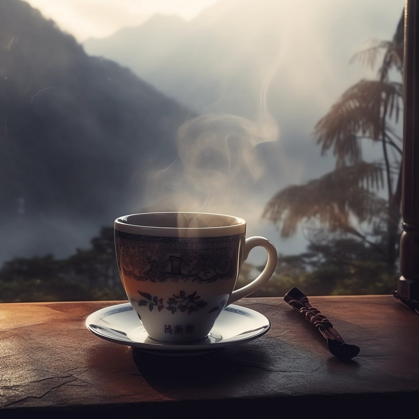 Brewed Fruit Tea Symphony with rooibos, apple, and citrus, offering a rich and fragrant infusion