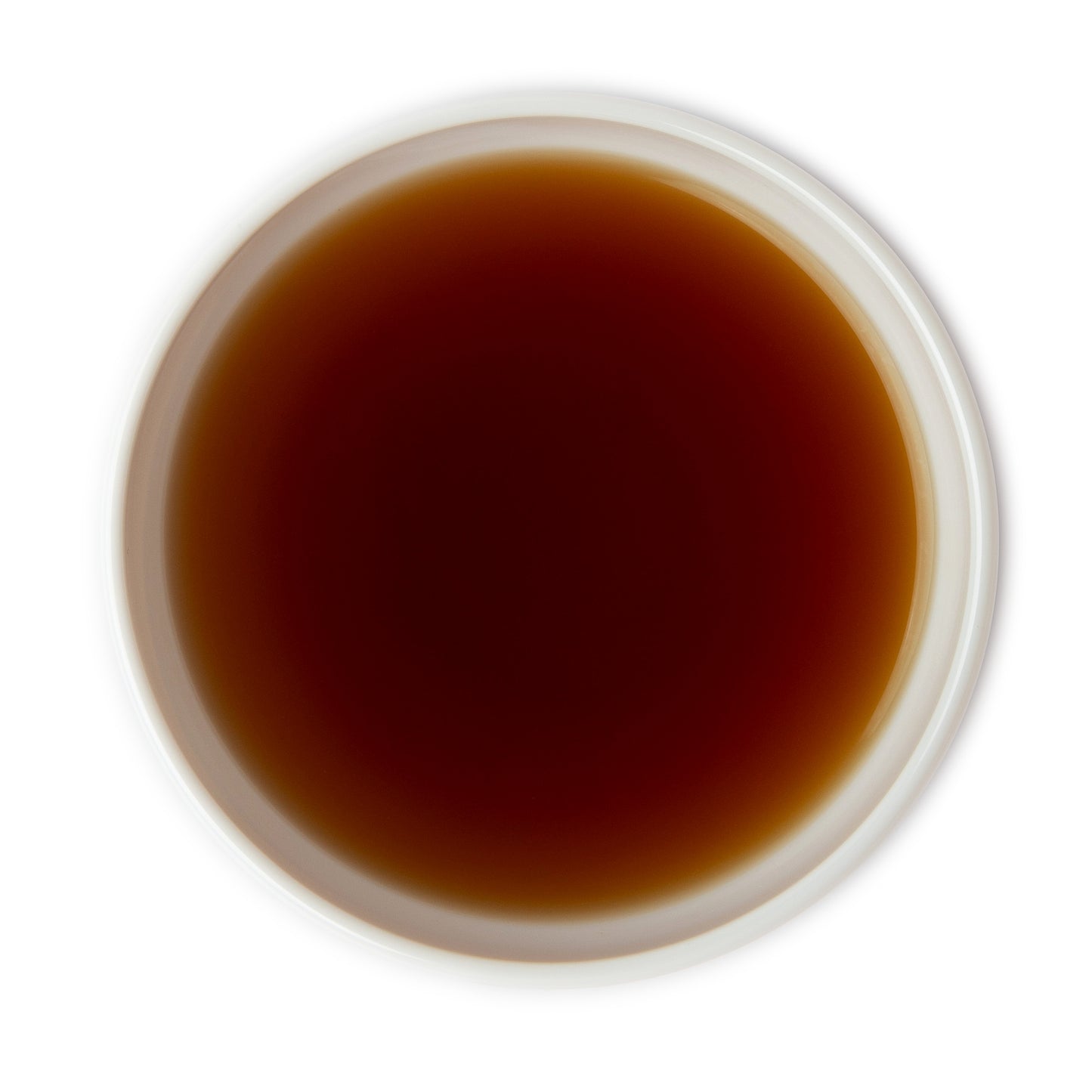 Brewed lapsang souchong tea with bold smoky flavor