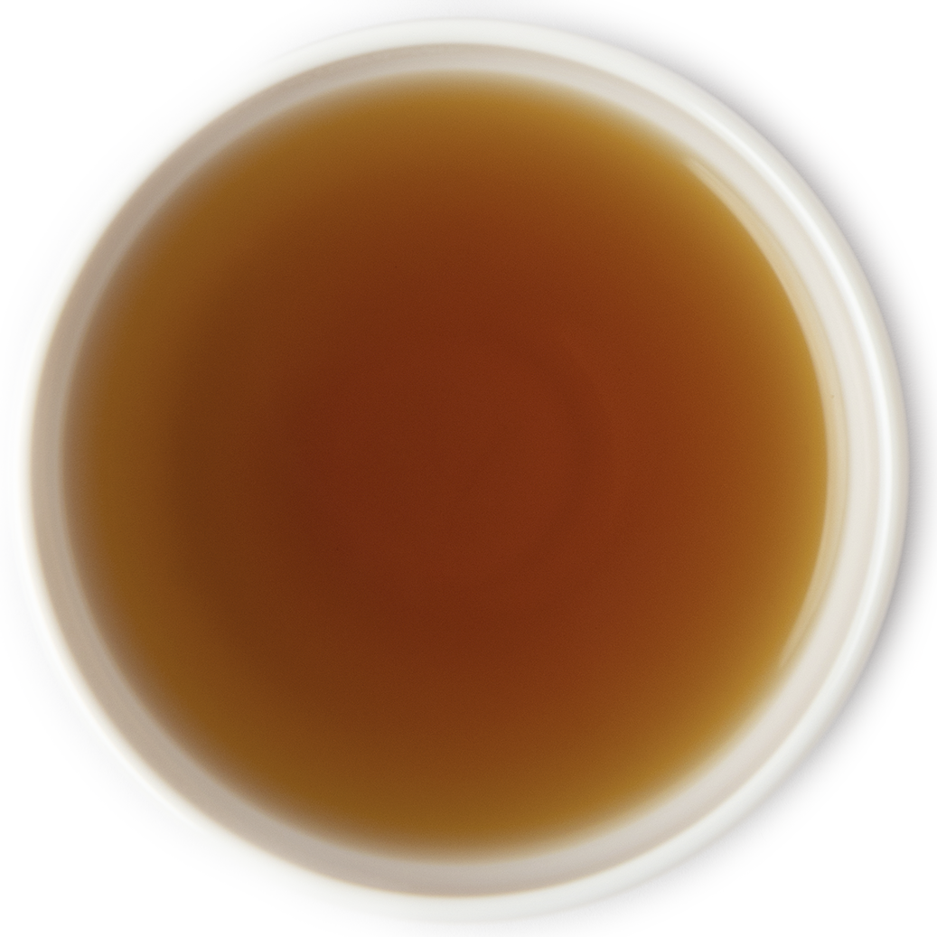 Brewed mango black tea with vibrant tropical flavor