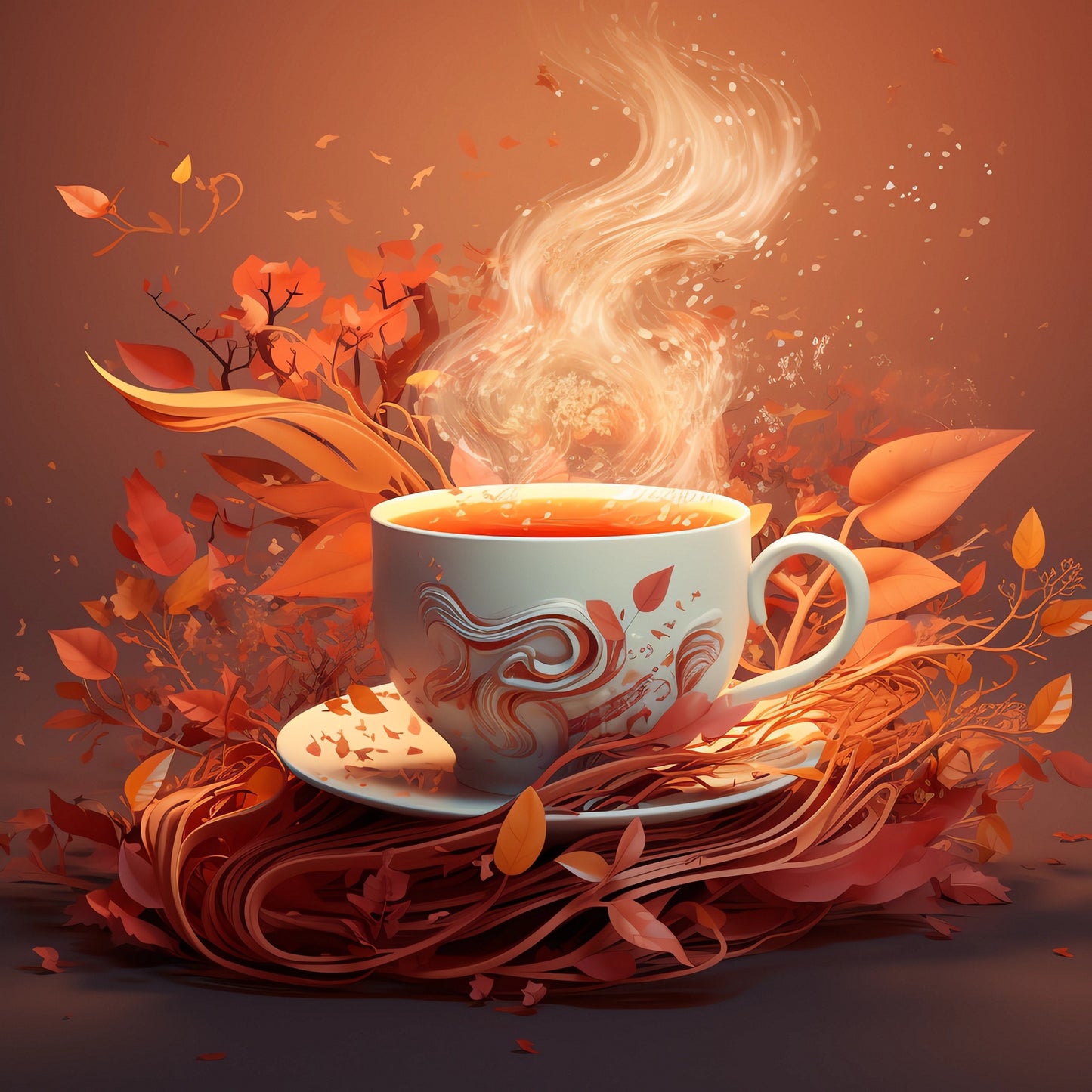 Brewed Green Tea with Orange and Ginger – Warming Citrus Cup