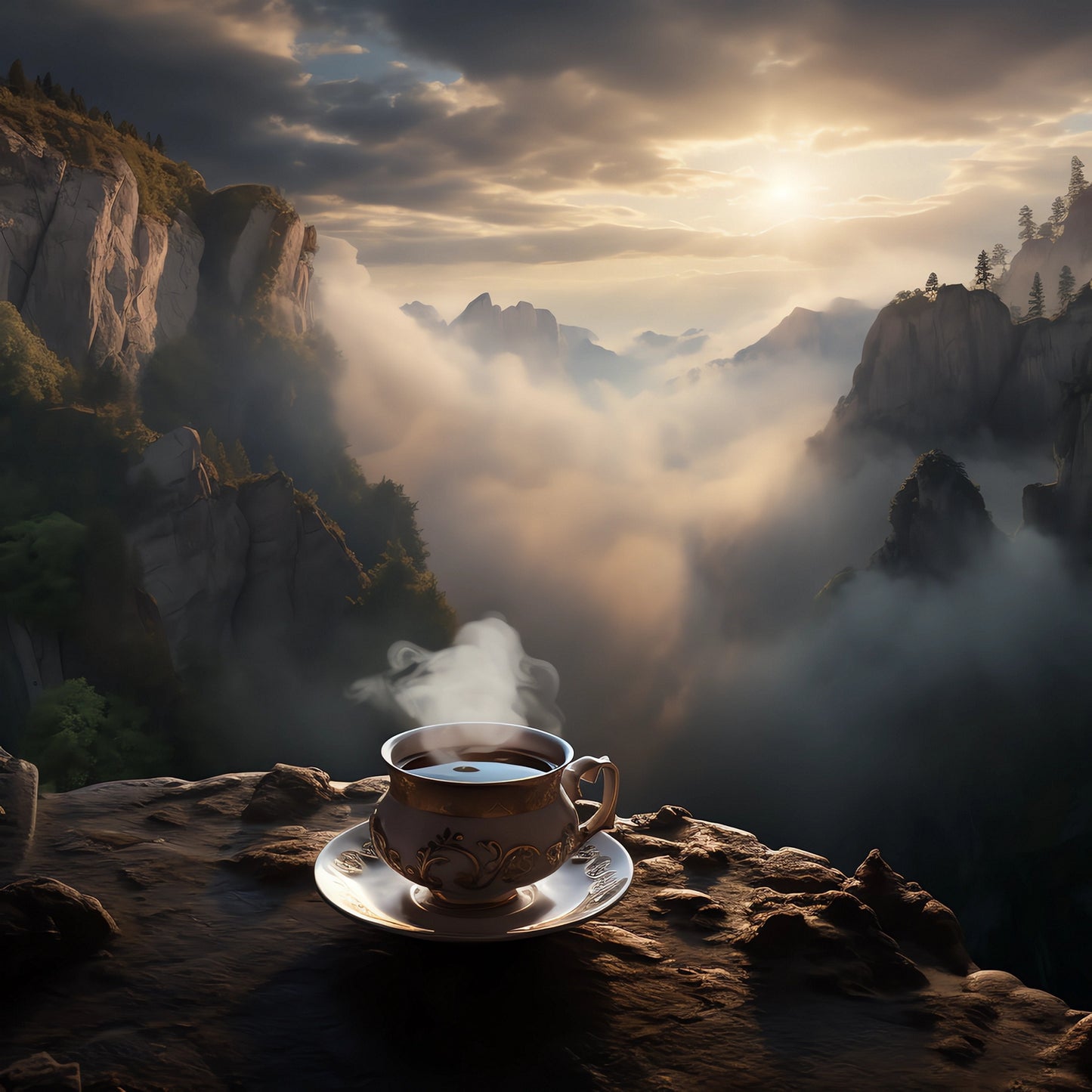 Brewed Organic Assam CTC Black Tea - Freshly Prepared Cup of Indian Tea