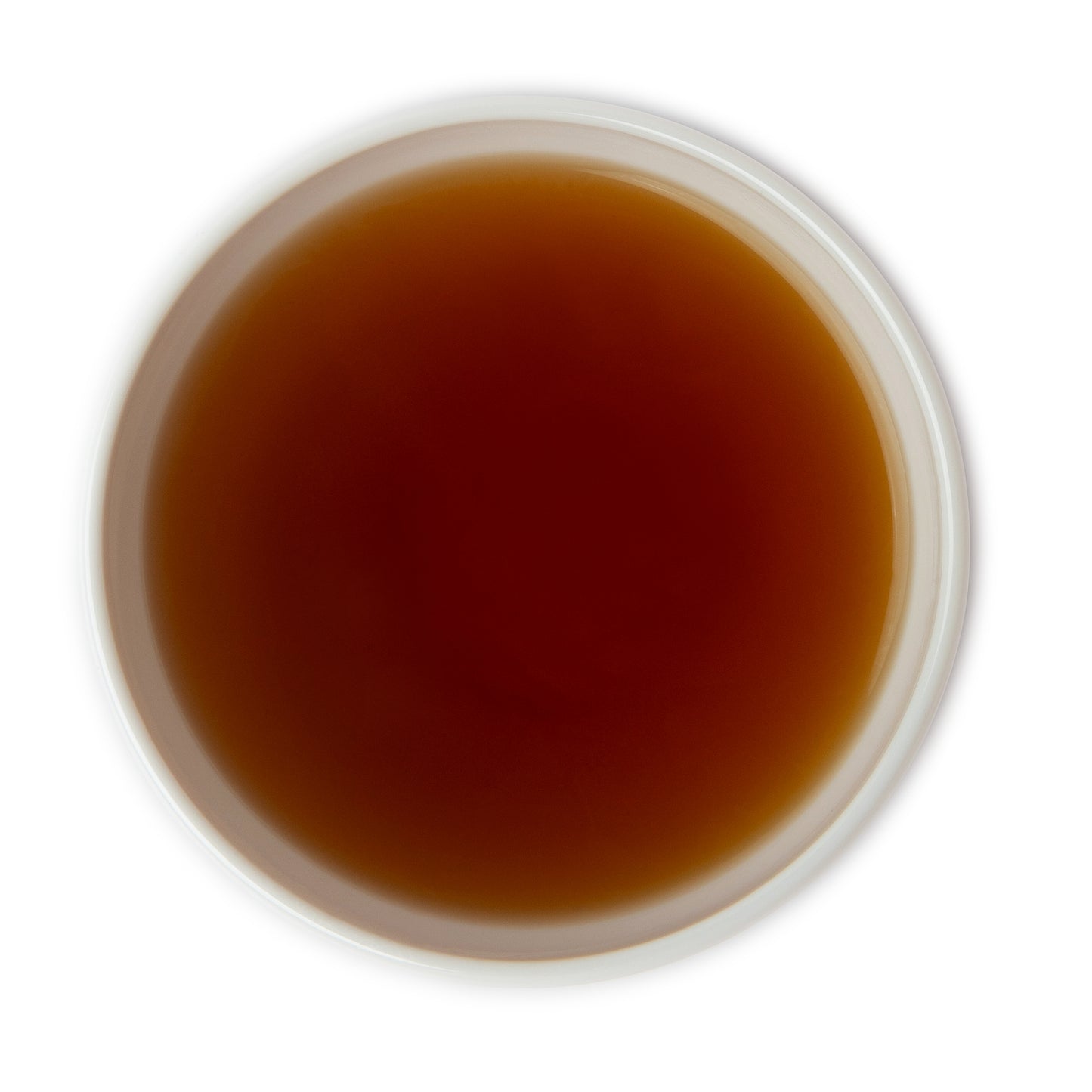 A cup of brewed organic Earl Grey tea with bergamot flavor