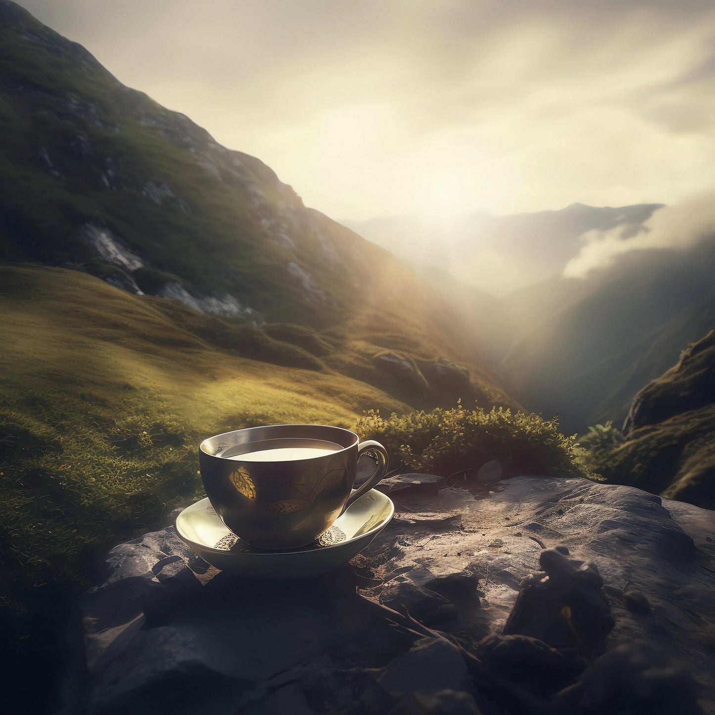 Organic Earl Grey tea brewed with black tea and bergamot