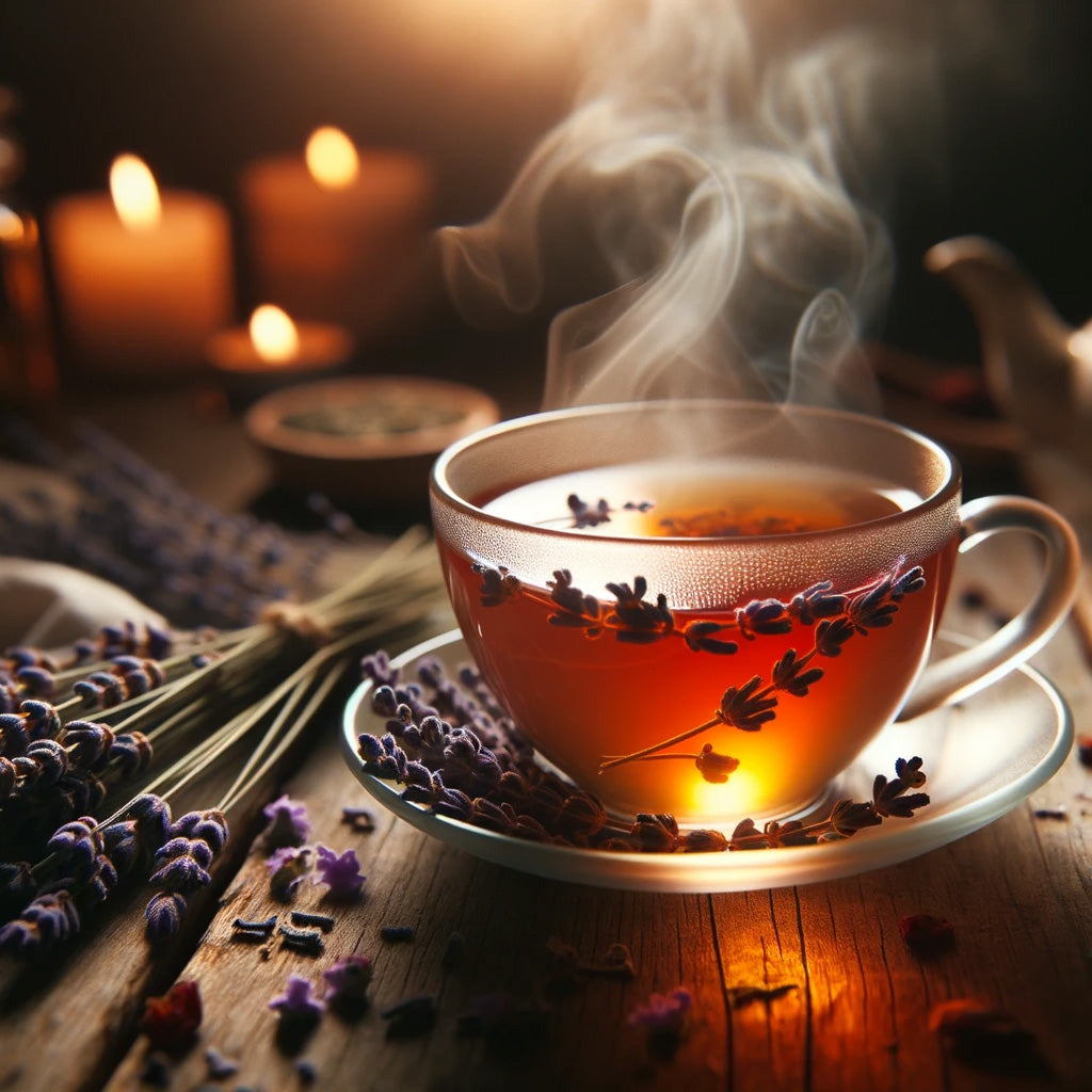 Brewed Power of Nature herbal tea – calming chamomile, lavender, and pineapple fruit tea blend for relaxation and wellness