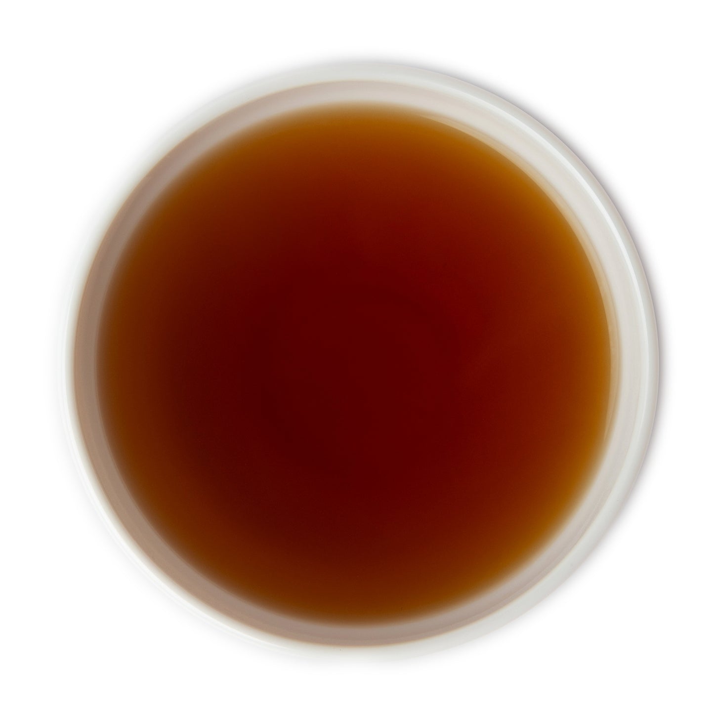 Brewed raspberry lavender black tea with fruity and floral flavor