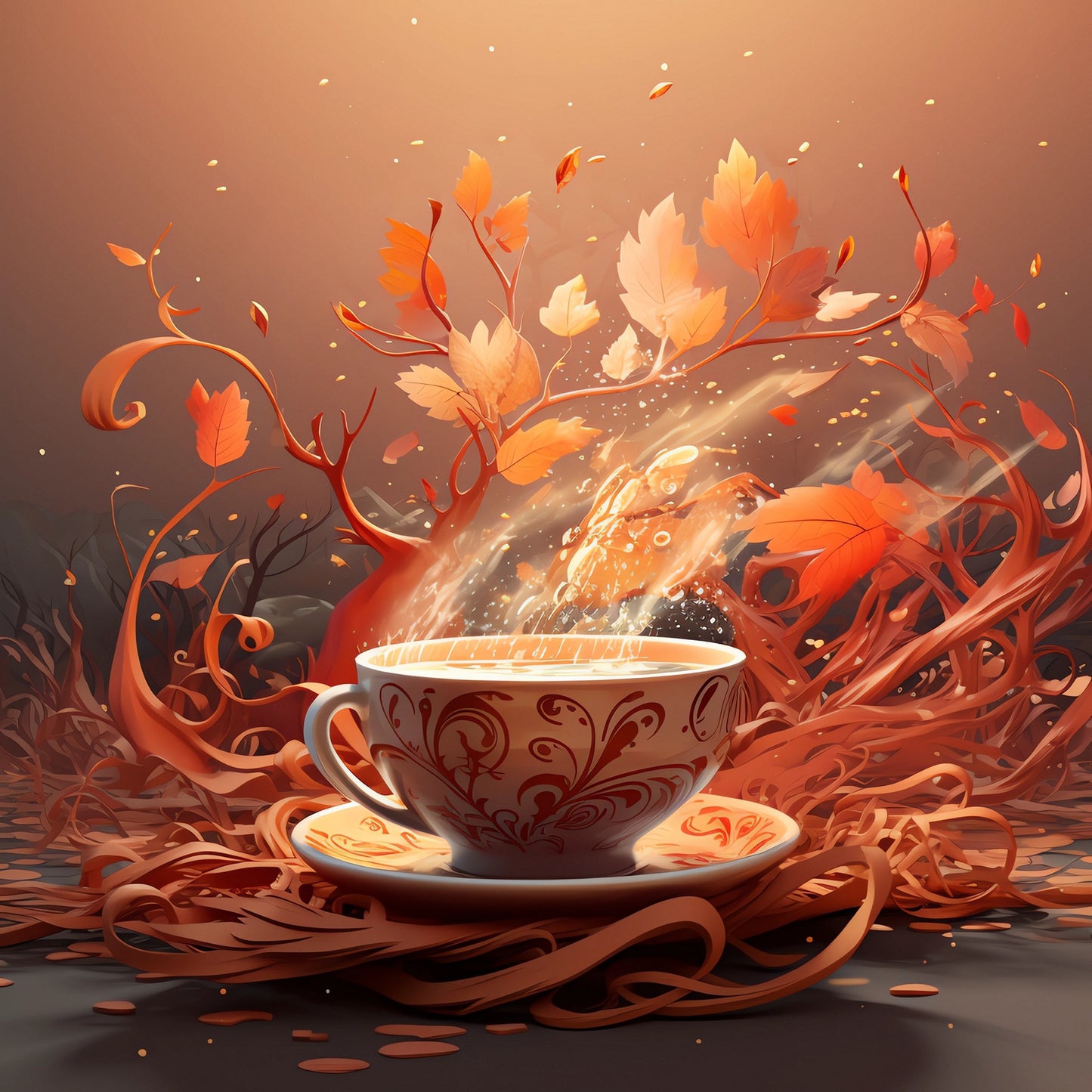 Tropical summer tea blend with exotic fruits