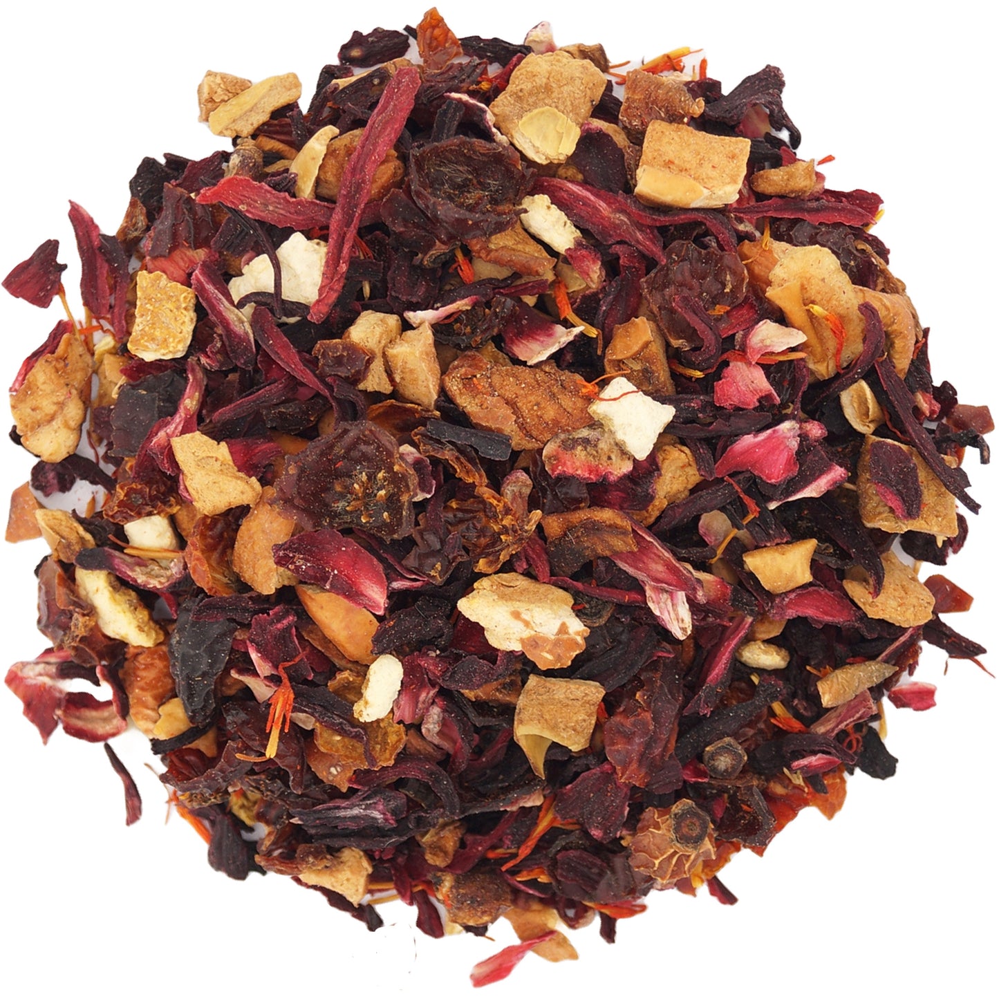 Ingredients of Citrus Herbal Tea – Apple, Hibiscus, Orange Peel and Citrus Herbs