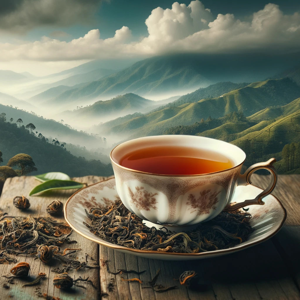 Brewed Organic Darjeeling Tea - First Flush FTGFOP1 Loose Leaf Tea in a Cup