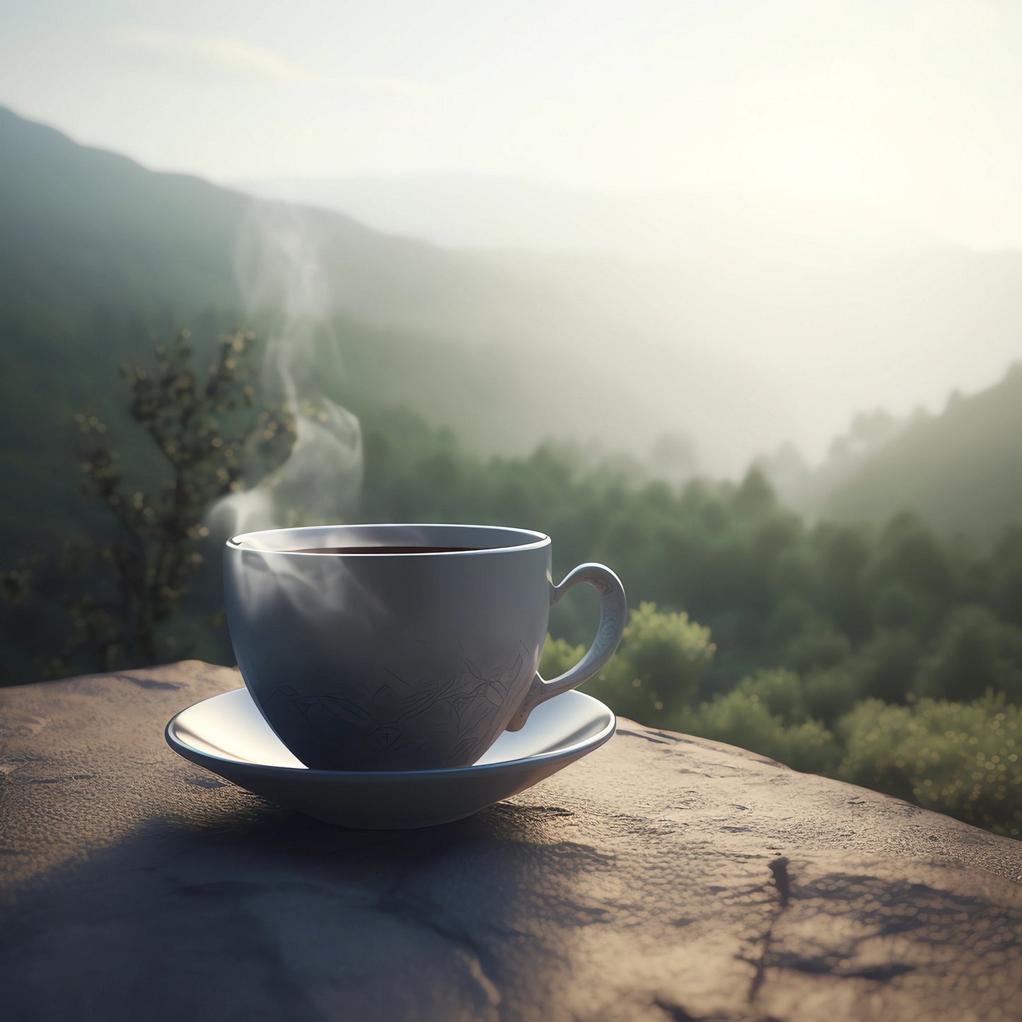 Cup of Nuwara Eliya Ceylon black tea - loose leaf Orange Pekoe
