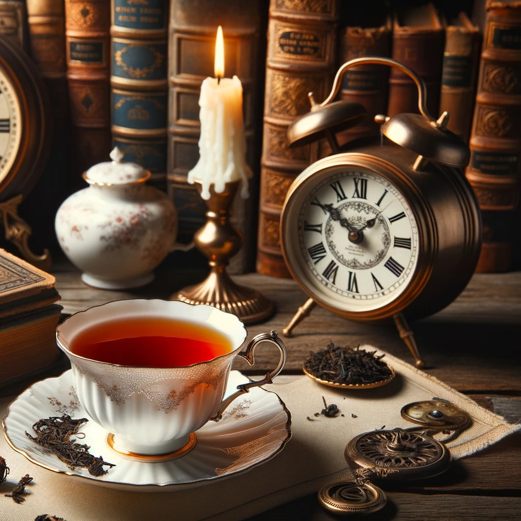 Freshly Brewed Organic Assam Black Tea - Loose Leaf GFBOP Tea in a Cup