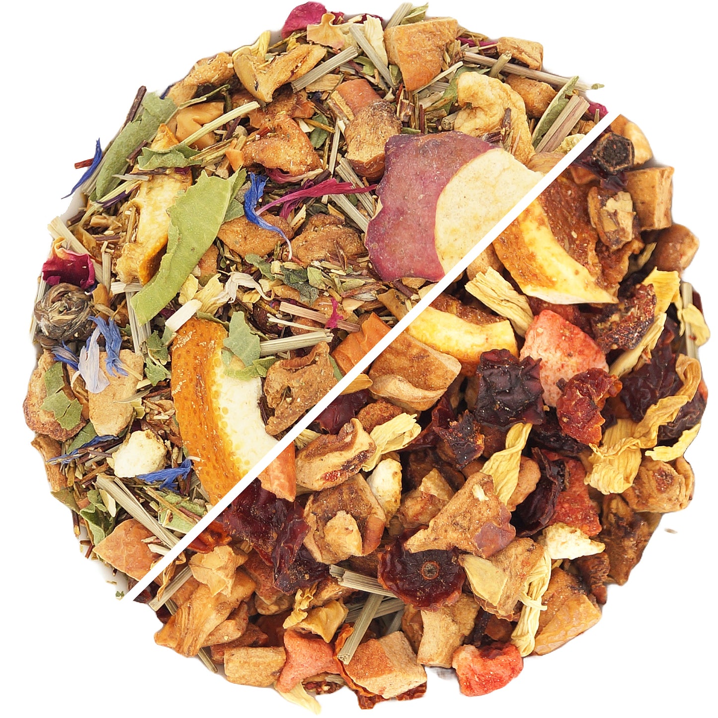 Fruit tea gift set with Fruit Symphony and Strawberry Lime blends – tea assortment gift box for her or mom