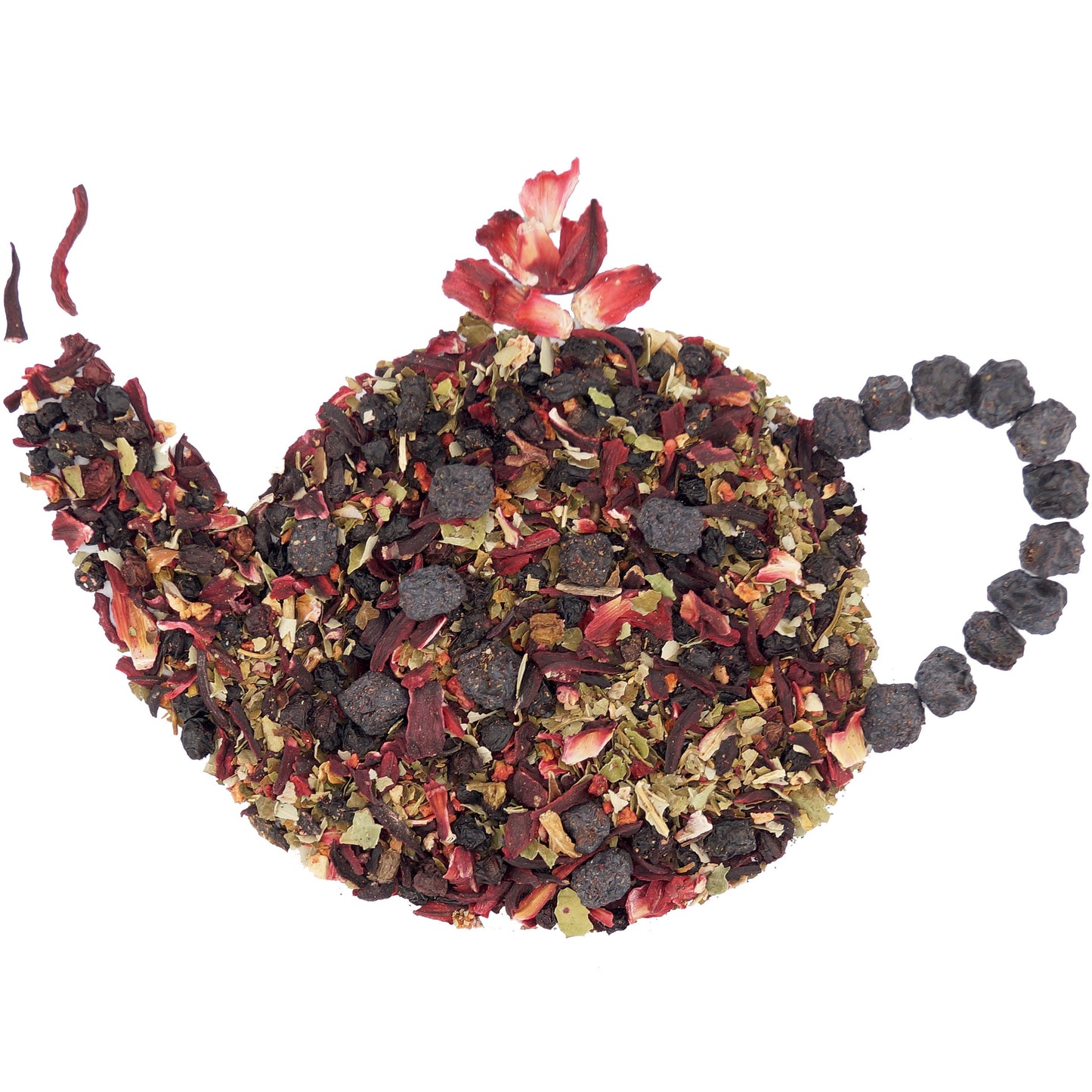 Fruit Tea Berry Treat Organic – Loose Leaf Blend with Hibiscus, Elderberry, and Wild Berries