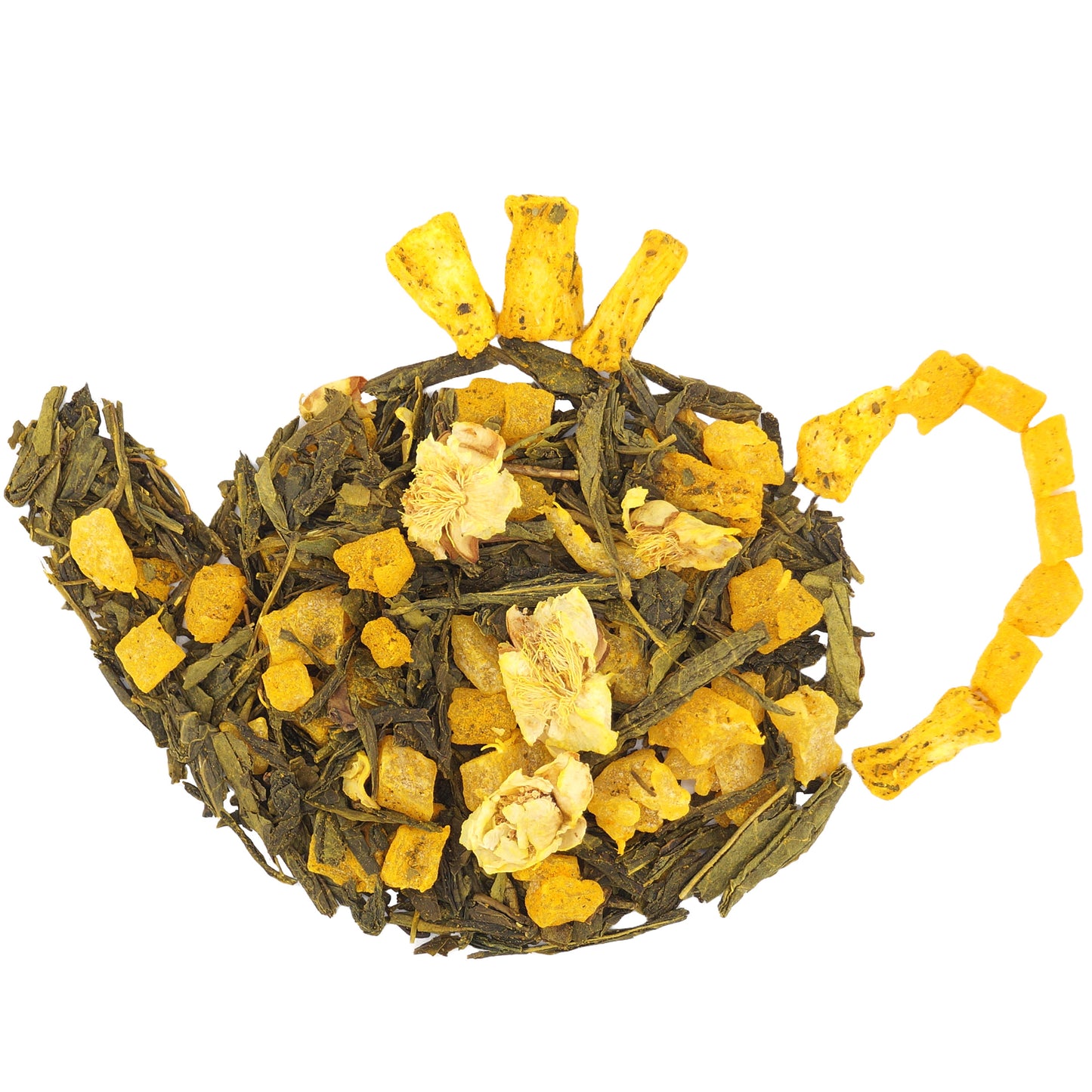 Loose Leaf Green Tea with Pineapple, Turmeric and Ginger – Fruity and Spicy