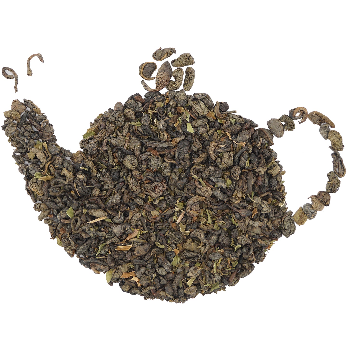 Gunpowder Green Tea with Spearmint – Loose Leaf Refreshing Blend