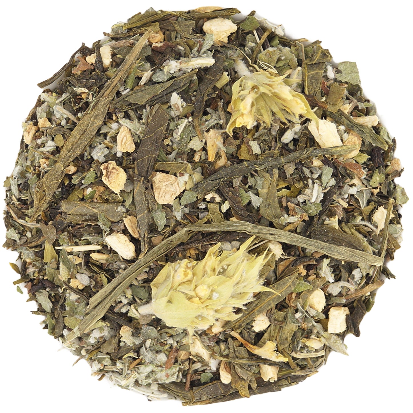 Loose Leaf Green Tea Haven of Peace – Organic Herbal Tea with Ginger and Nettle