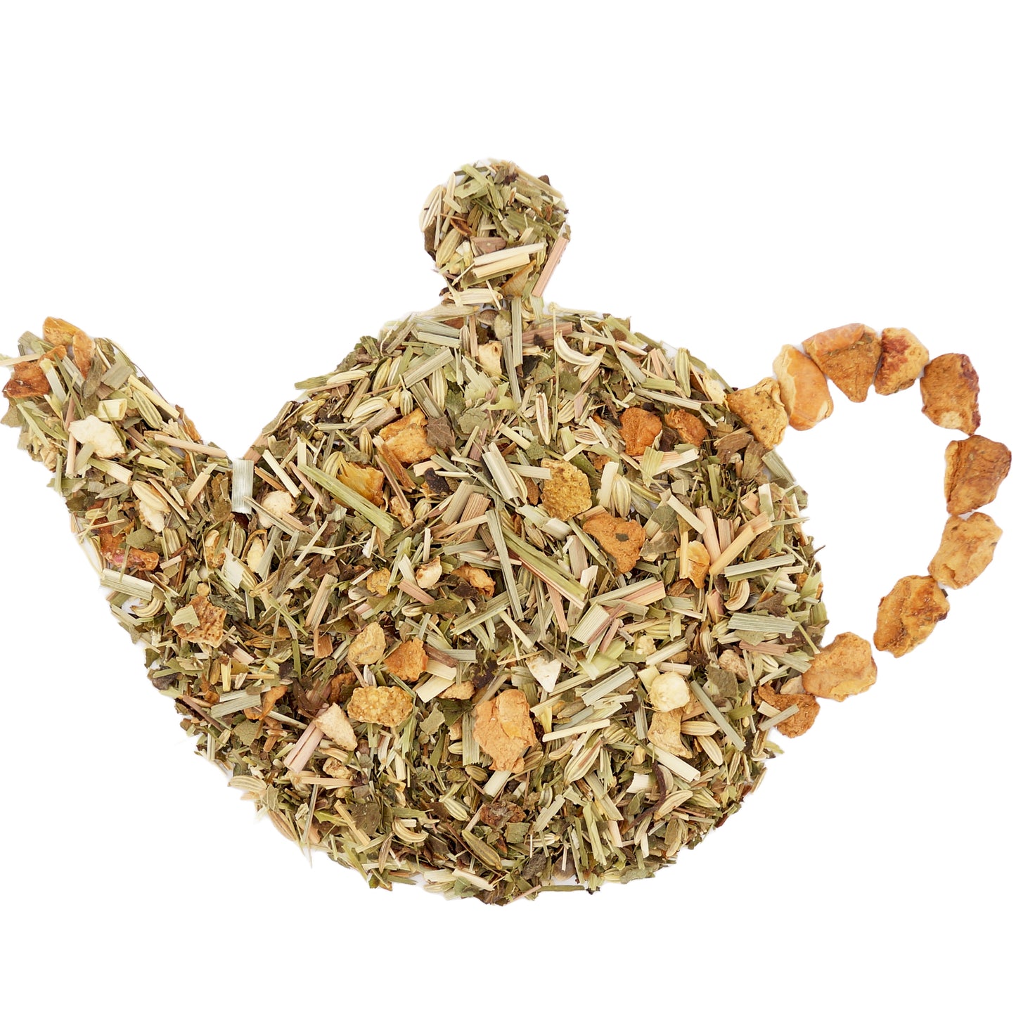 Loose leaf organic herbal tea with melissa and fennel, perfect for relaxation and calming moments