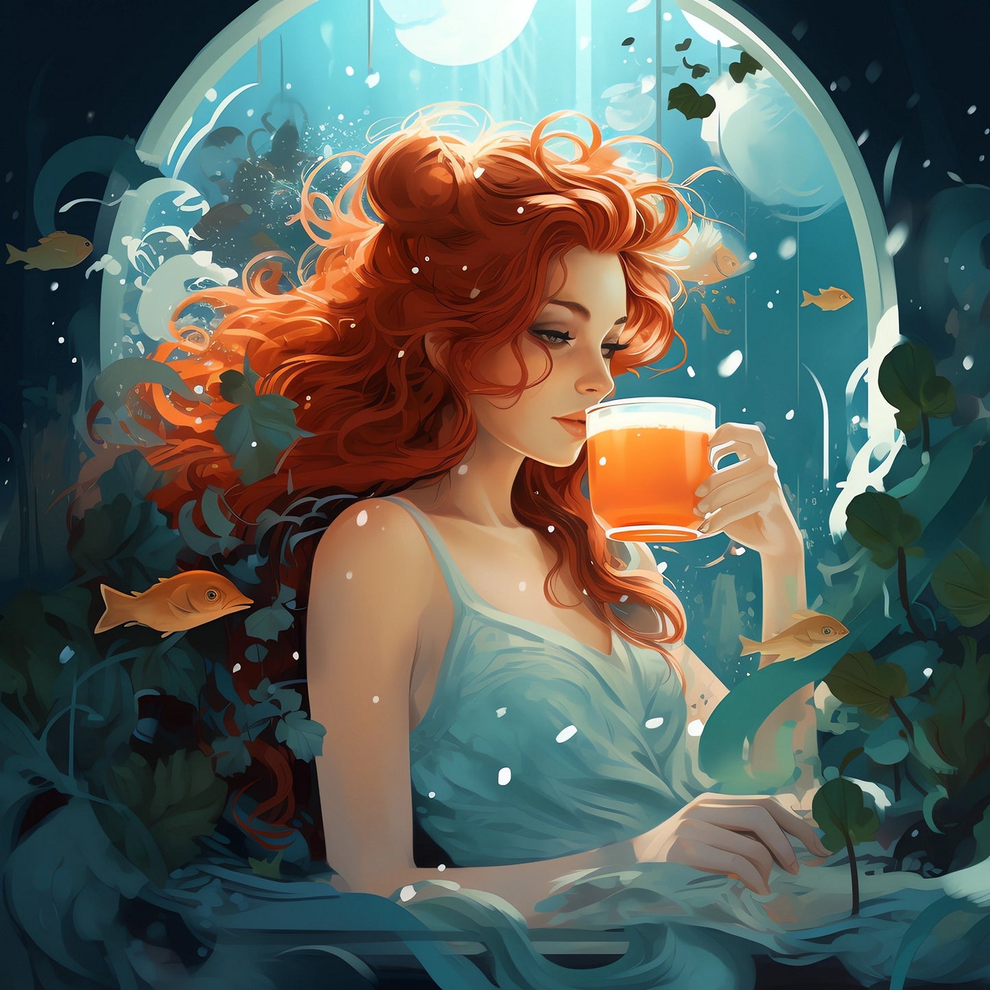 Mixed Sleep Night tea blend — fennel, hibiscus, and lavender herbs for a relaxing brew