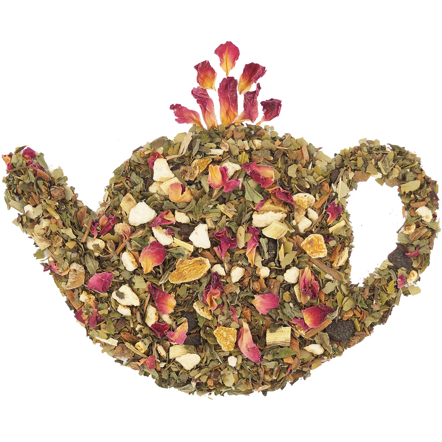 Loose leaf Morocco Mate herbal tea with yerba mate, green tea, and citrus flavors — energizing and refreshing