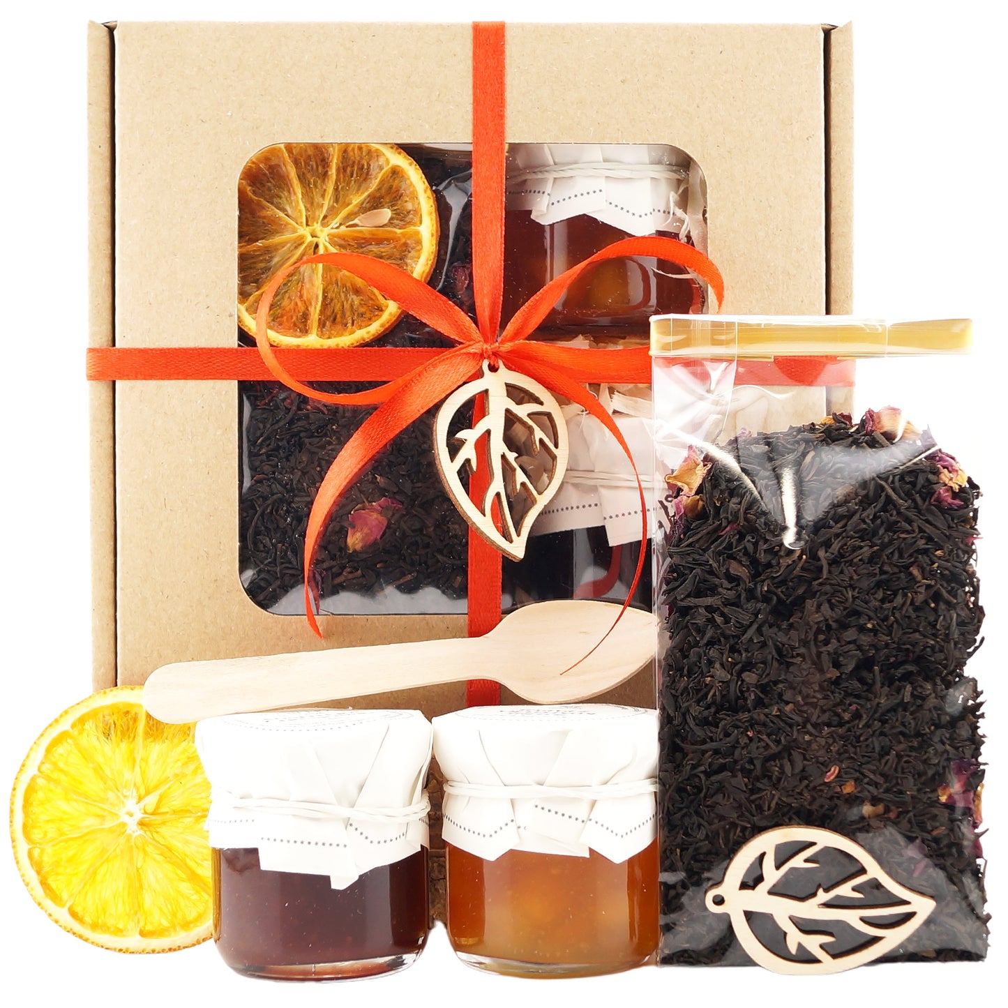 Premium tea gift set with sweets – perfect gift for mom, grandma or teacher
