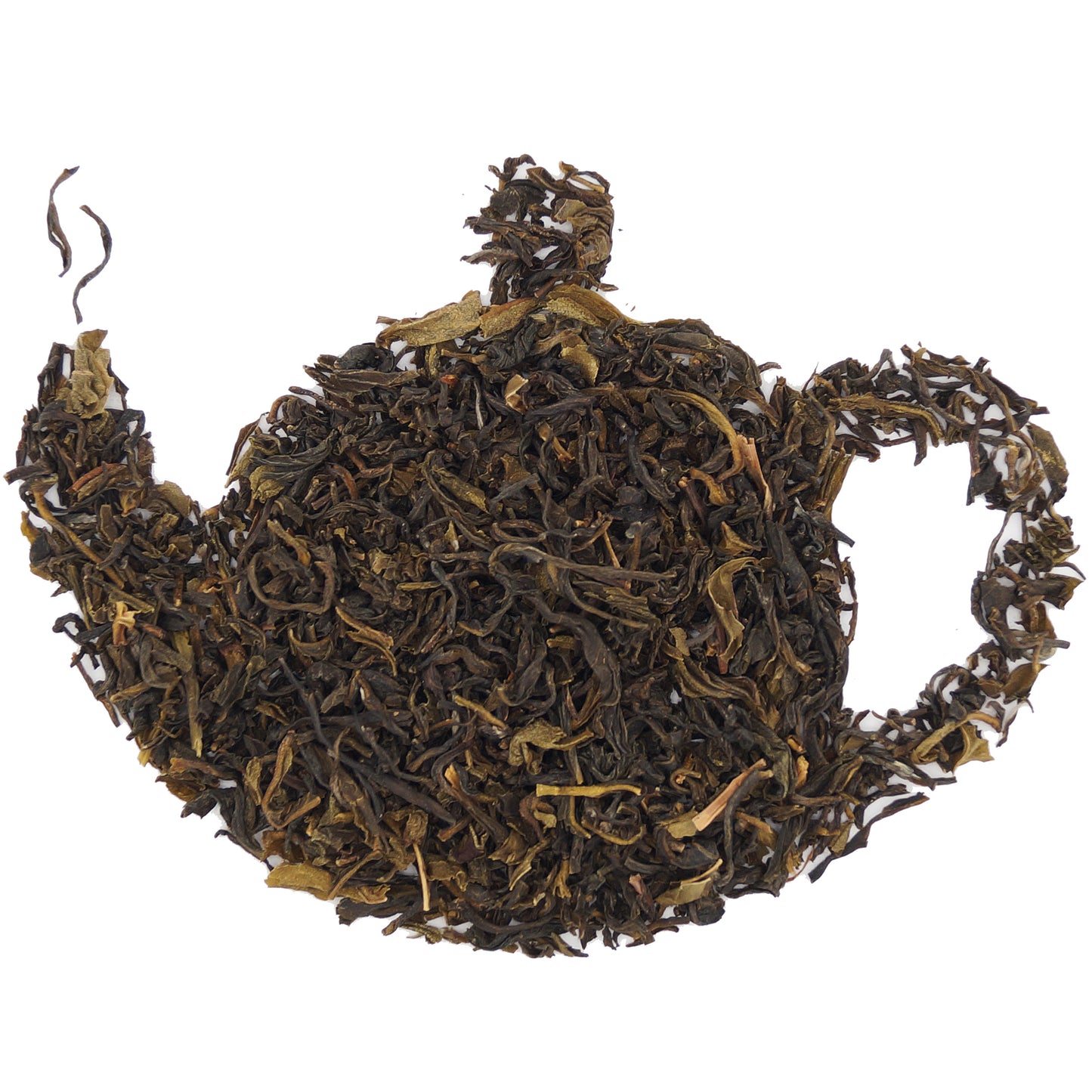 Organic Assam Green Tea leaves, premium loose leaf green tea for a rich and refreshing flavor