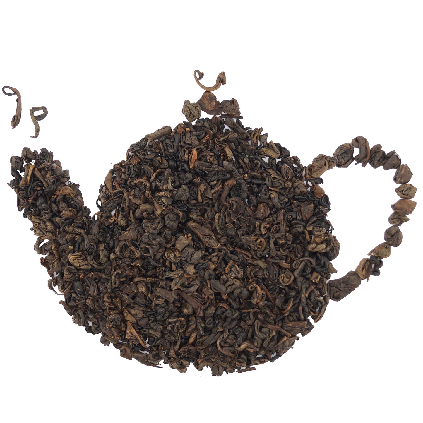 Organic China black tea gunpowder leaves – tightly rolled loose leaf tea