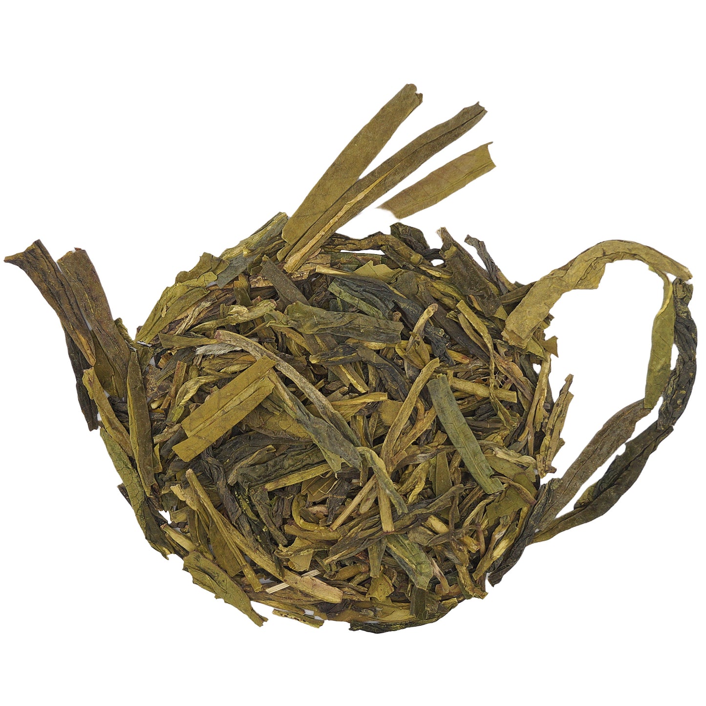 Organic Dragon Well Green Tea leaves, premium Chinese green tea with a delicate taste