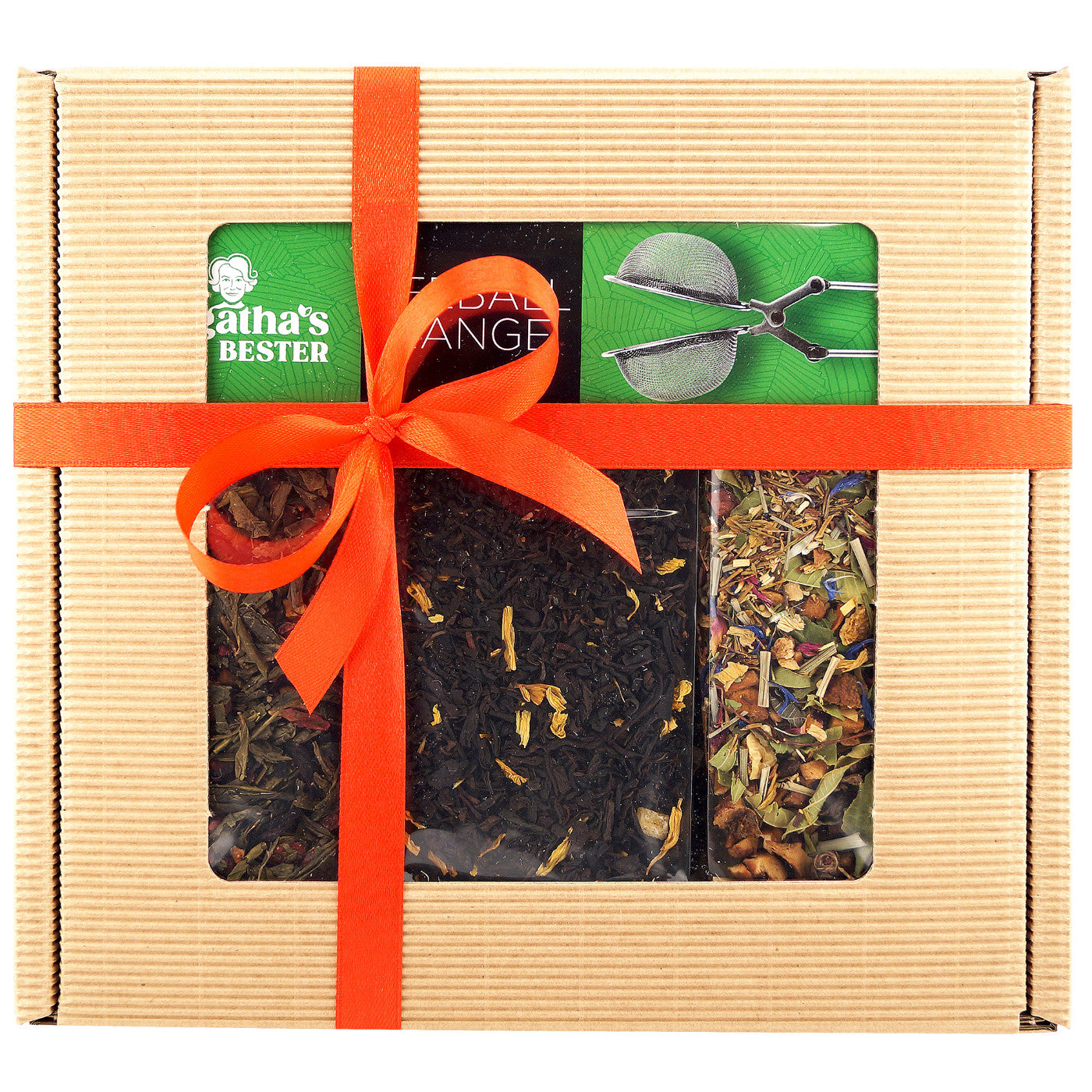 Close-up of premium loose leaf black tea in gift box - gift baskets for grandparents