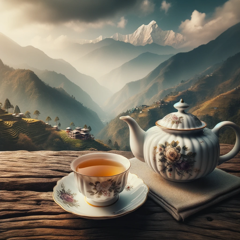 Steeped Golden Nepal Black Tea TGFOP SF - Loose Leaf Tea from Nepal
