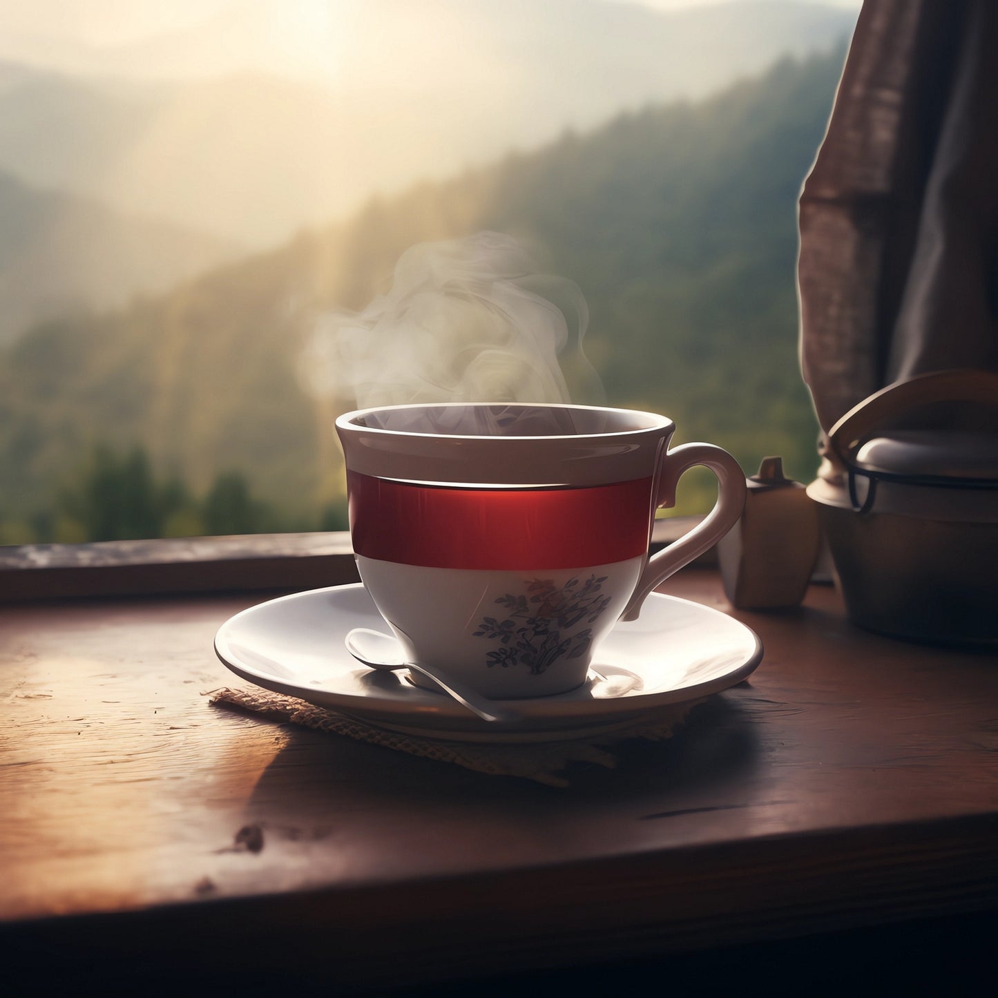 Strawberry Mint Herbal Tea — colorful mix of fruits and herbs for a refreshing brew
