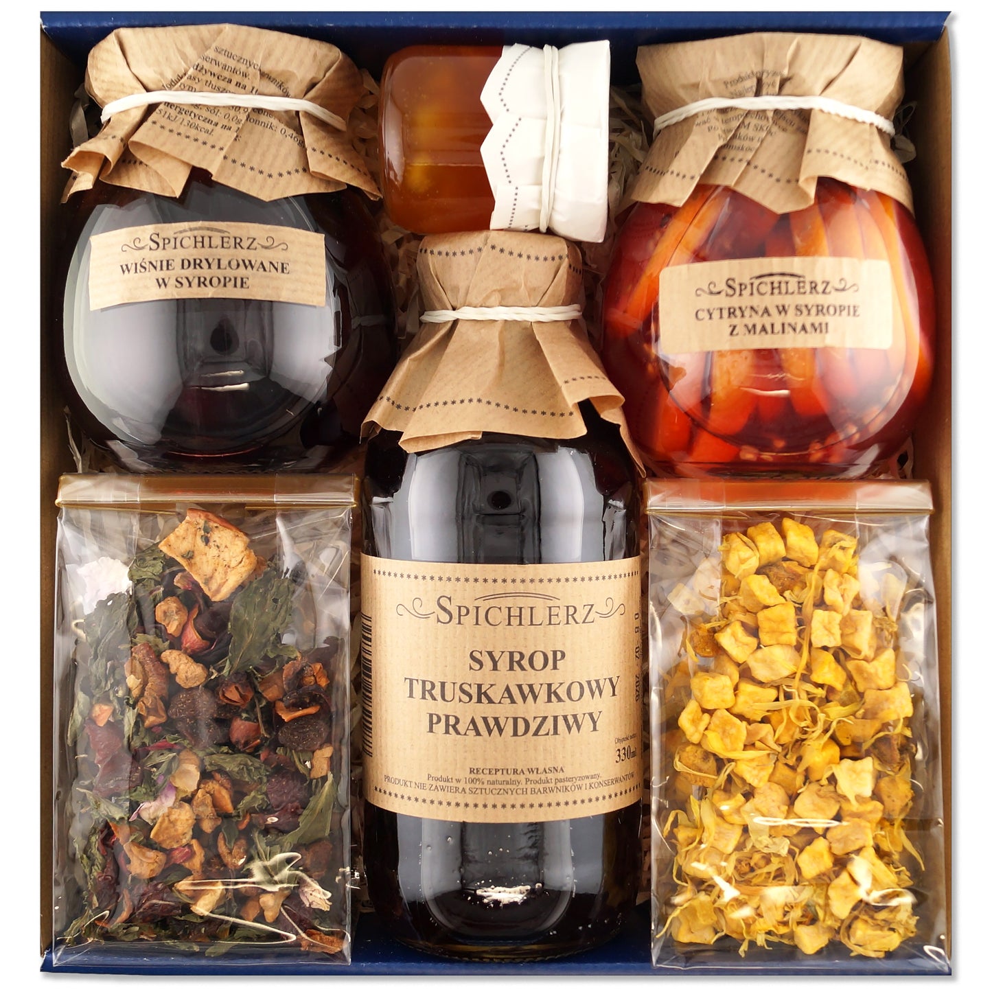 Assortment of teas and preserves – perfect gift for nan or preschool teacher