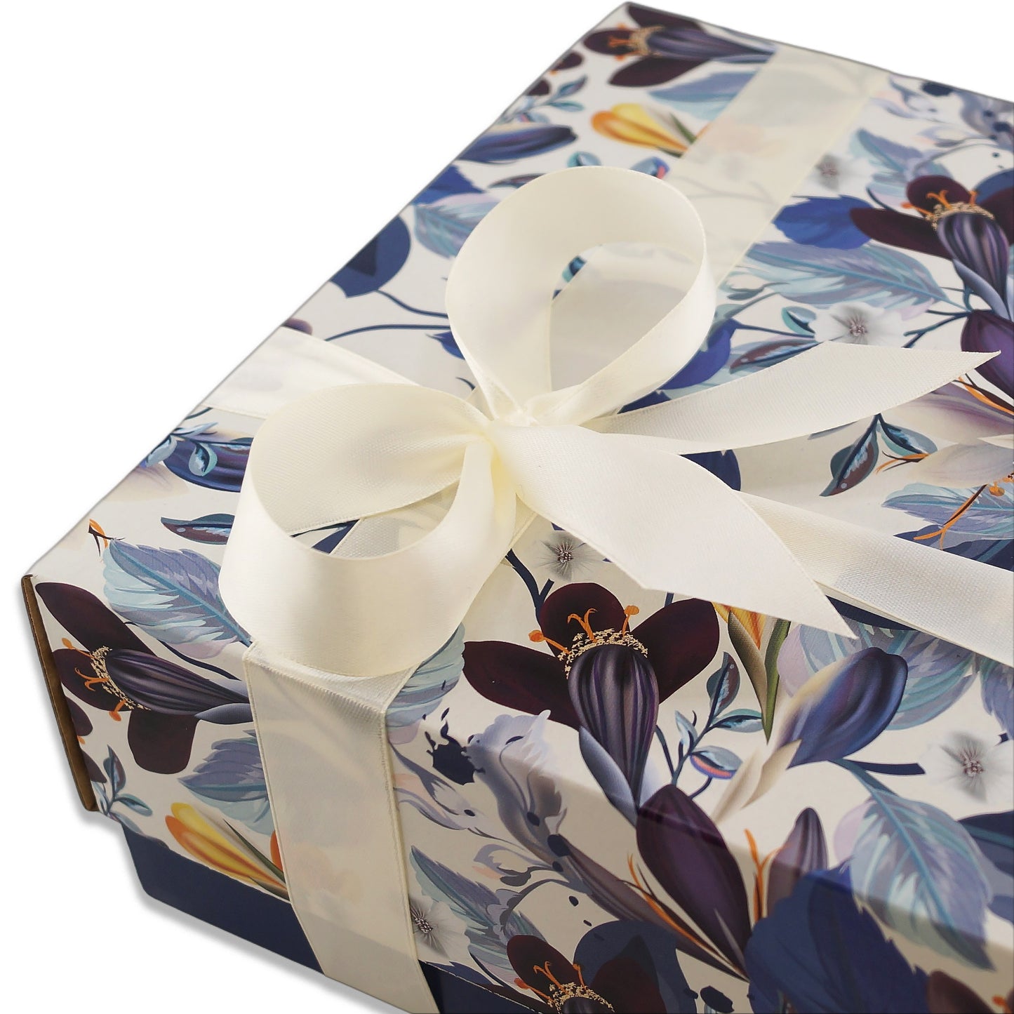 Beautiful gift basket with tea, sweets, and honey – great for grandma