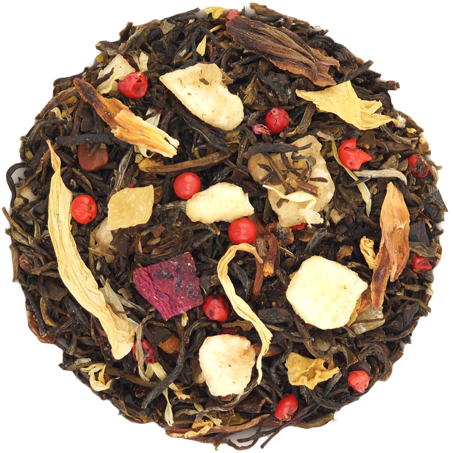 Loose Leaf Tropical White Tea – Pineapple, Mango, Dragon Fruit Herbal Mix