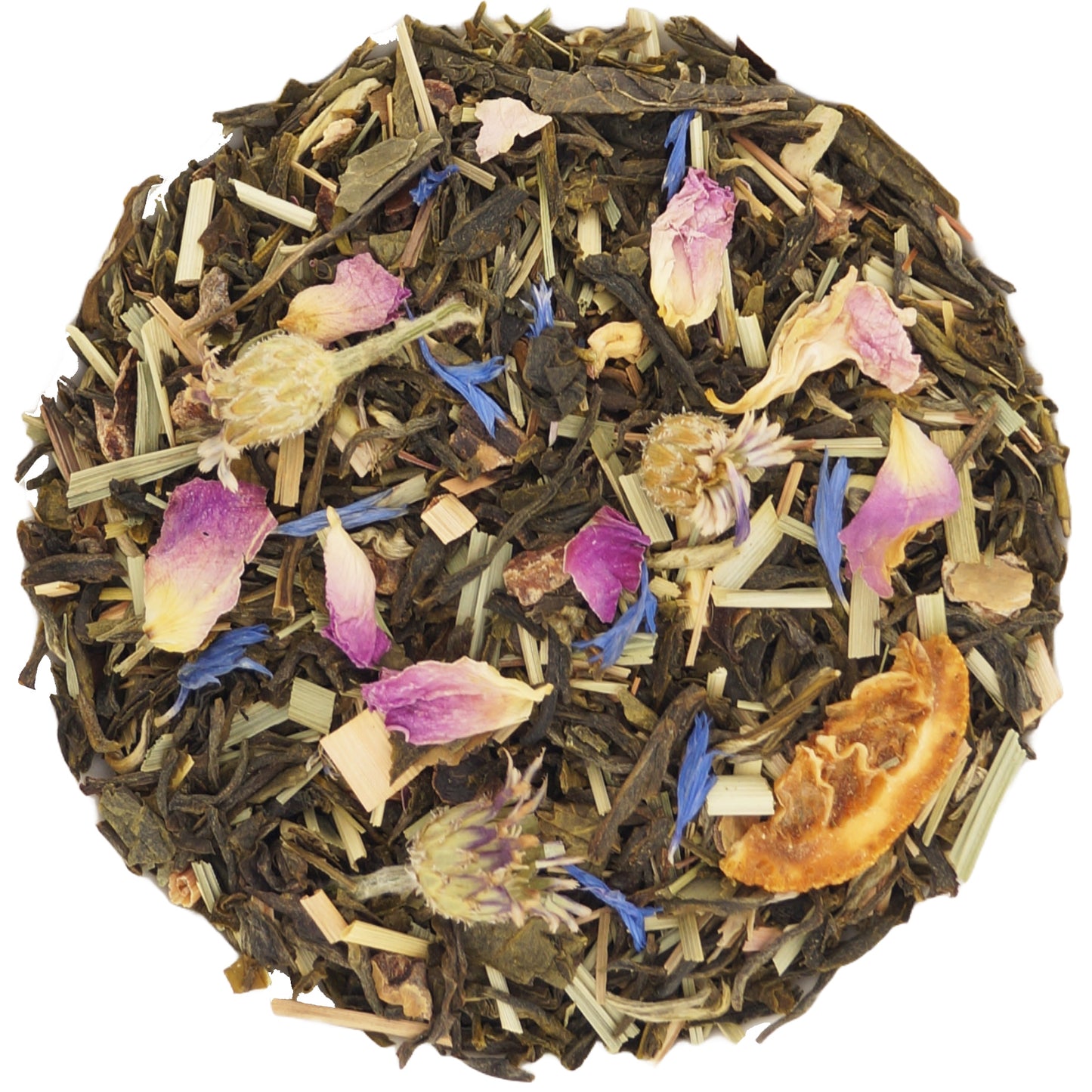Loose Leaf White Tea with Rose Petals and Citrus – Green White Tea Fusion