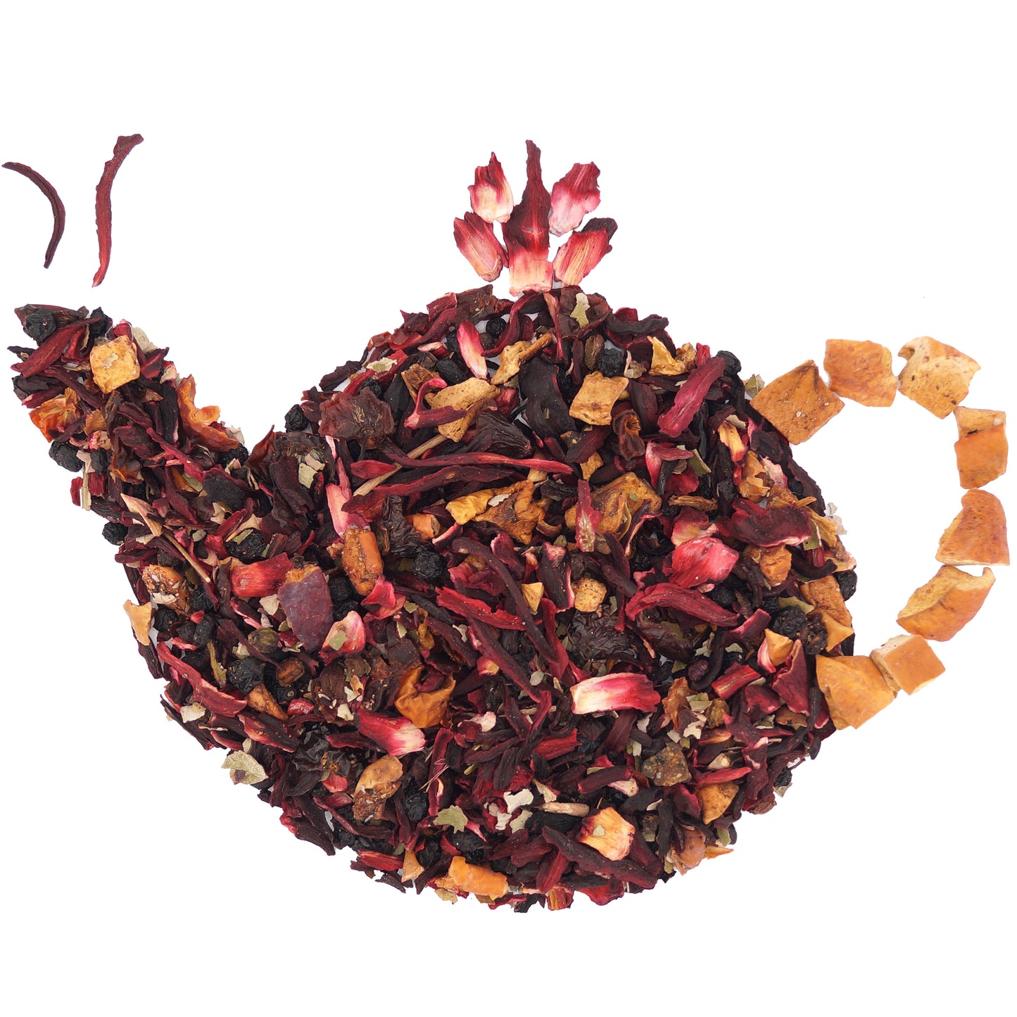 Wild berry tea loose leaf blend with apple and hibiscus