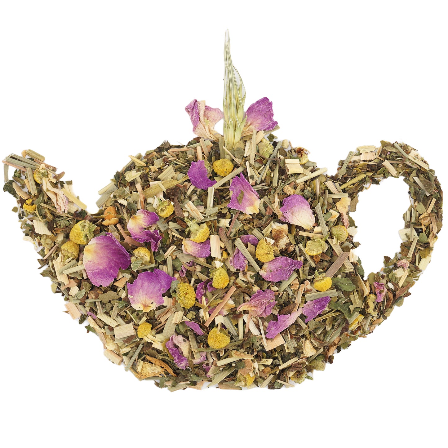 Organic herbal tea Zen Zest with yerba mate, citrus and lemon balm
