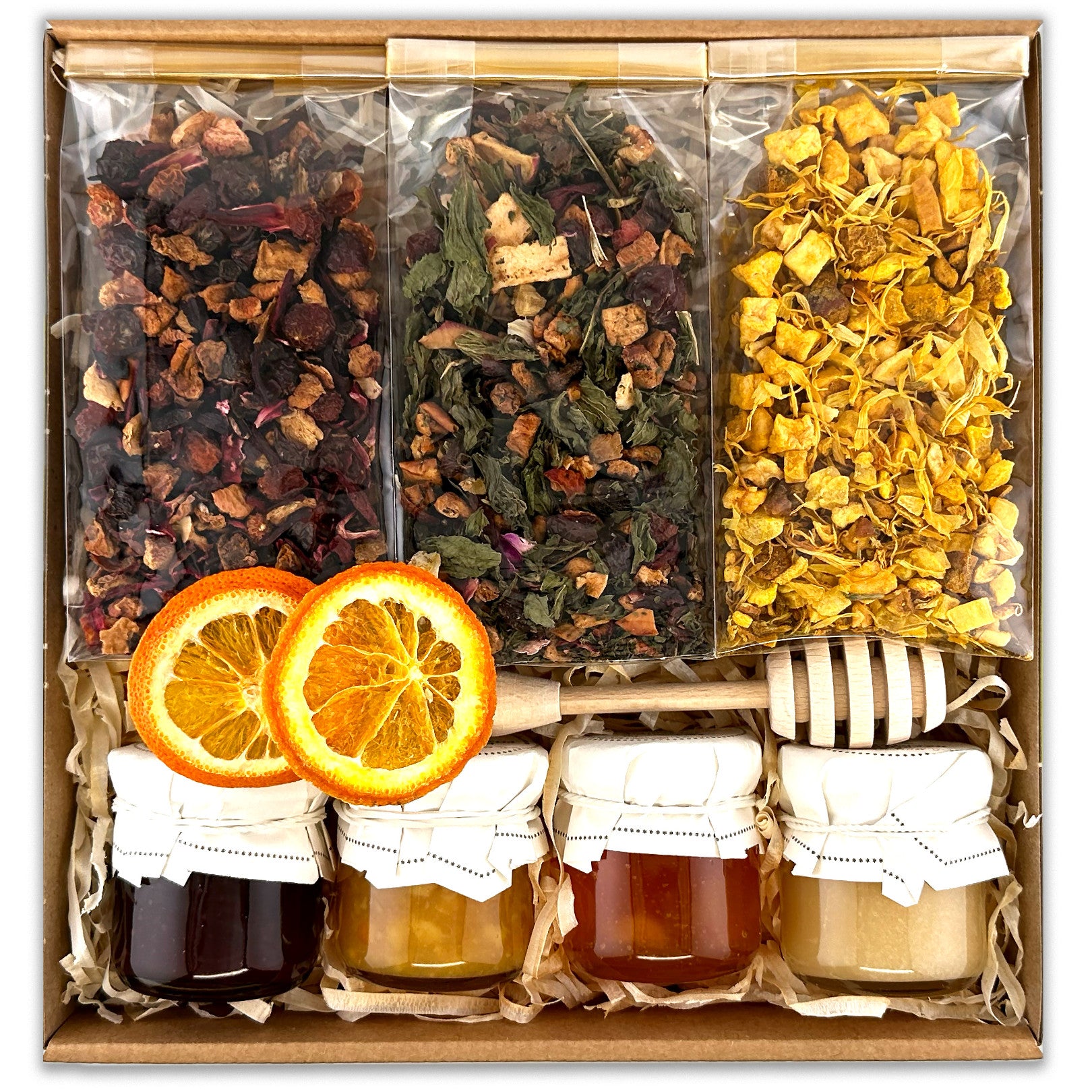 Birthday tea gift set with sweets – perfect gift basket for tea lovers and elegant birthday present