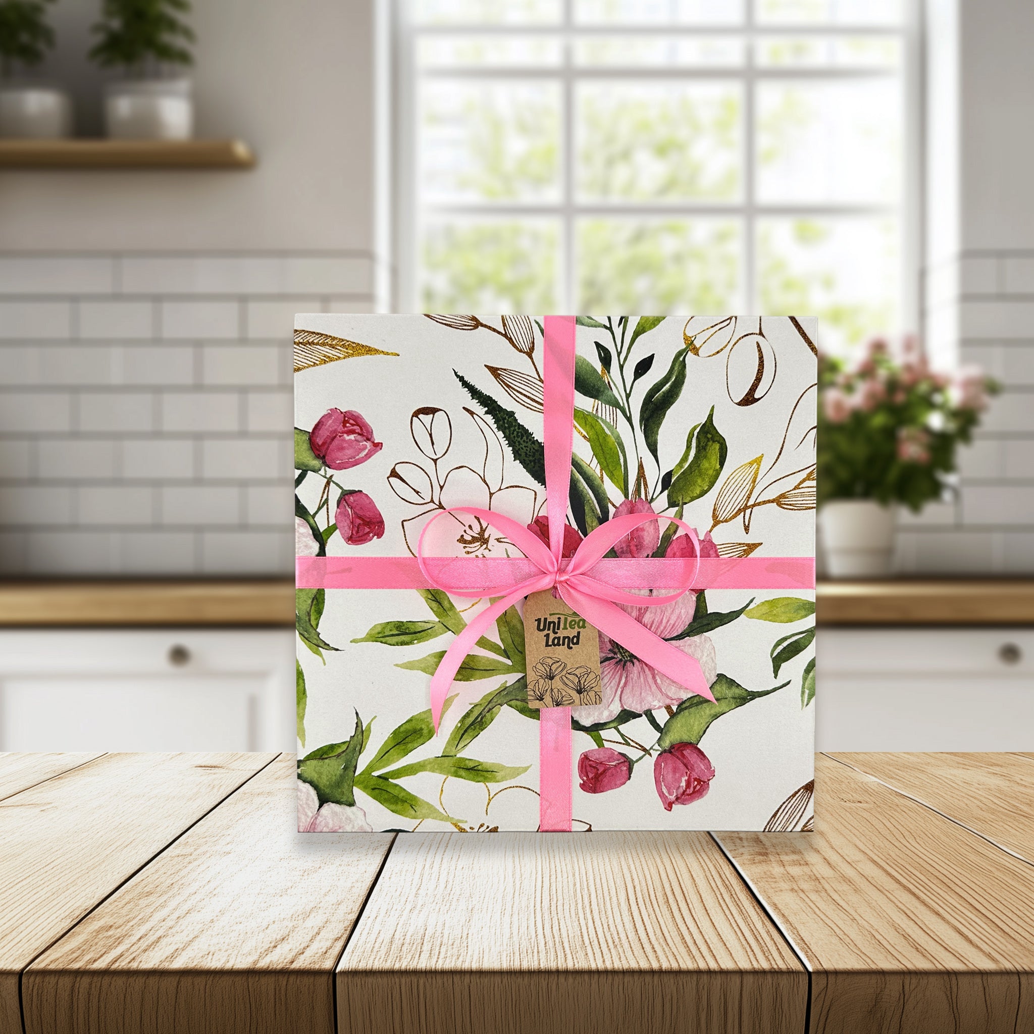 Birthday tea hamper for women – luxurious tea and sweet treats in gift box