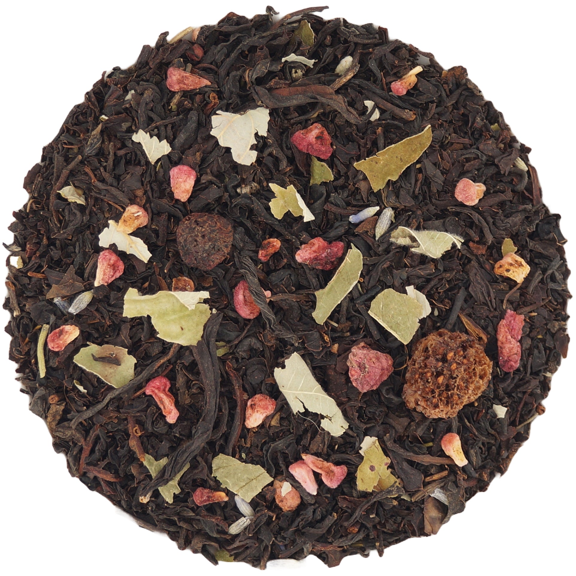 Black Tea Raspberry-Lavender blend, perfect for a calming and aromatic experience