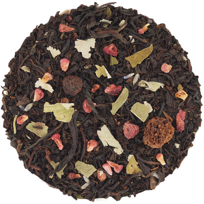 Black Tea Raspberry-Lavender blend, perfect for a calming and aromatic experience