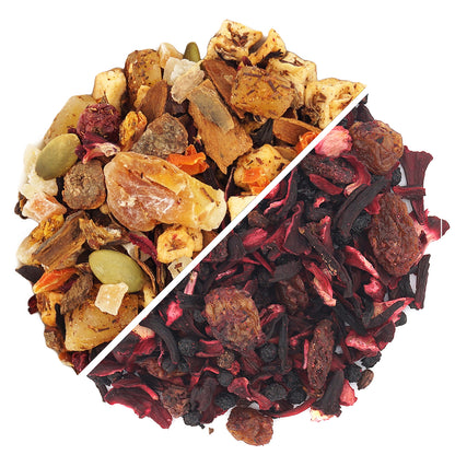 Blended Tea Autumn Melody of Flavors and Blended Tea Rum Fantasy - Premium Tea Gift Set