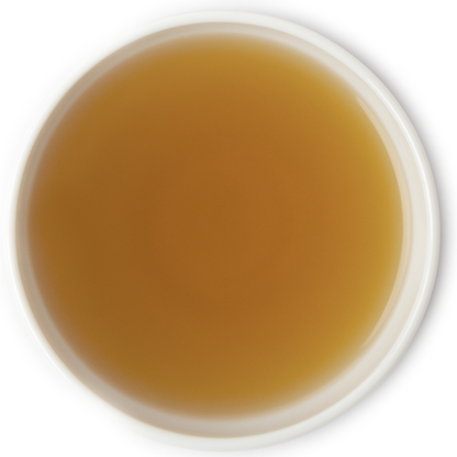 Brewed rose oolong tea with delicate citrus and vanilla taste