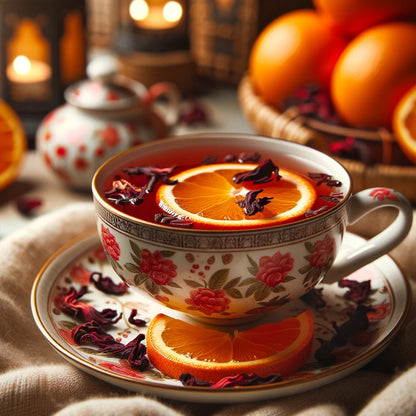 Brewed Rooibos Citrus Blossom Tea – Organic Caffeine-Free Herbal Infusion