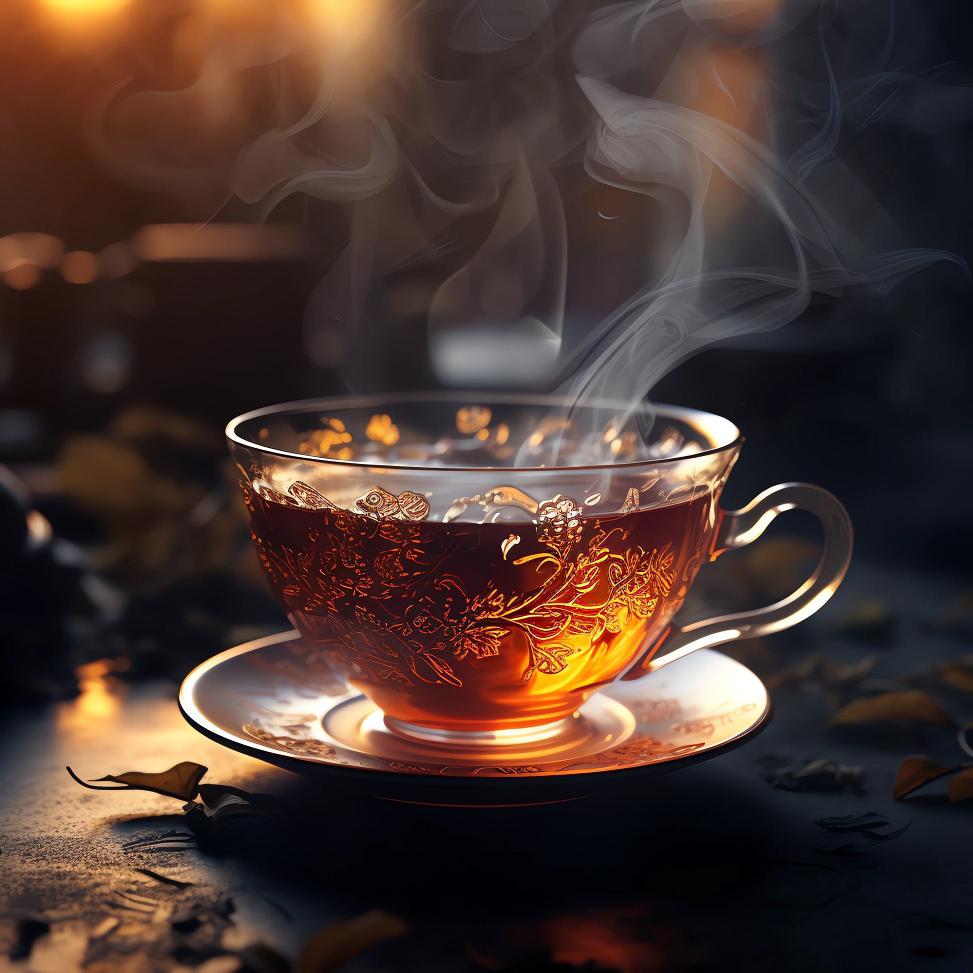 Brewed tea from gift set for grandma – relaxing birthday present idea for grandmother or nan